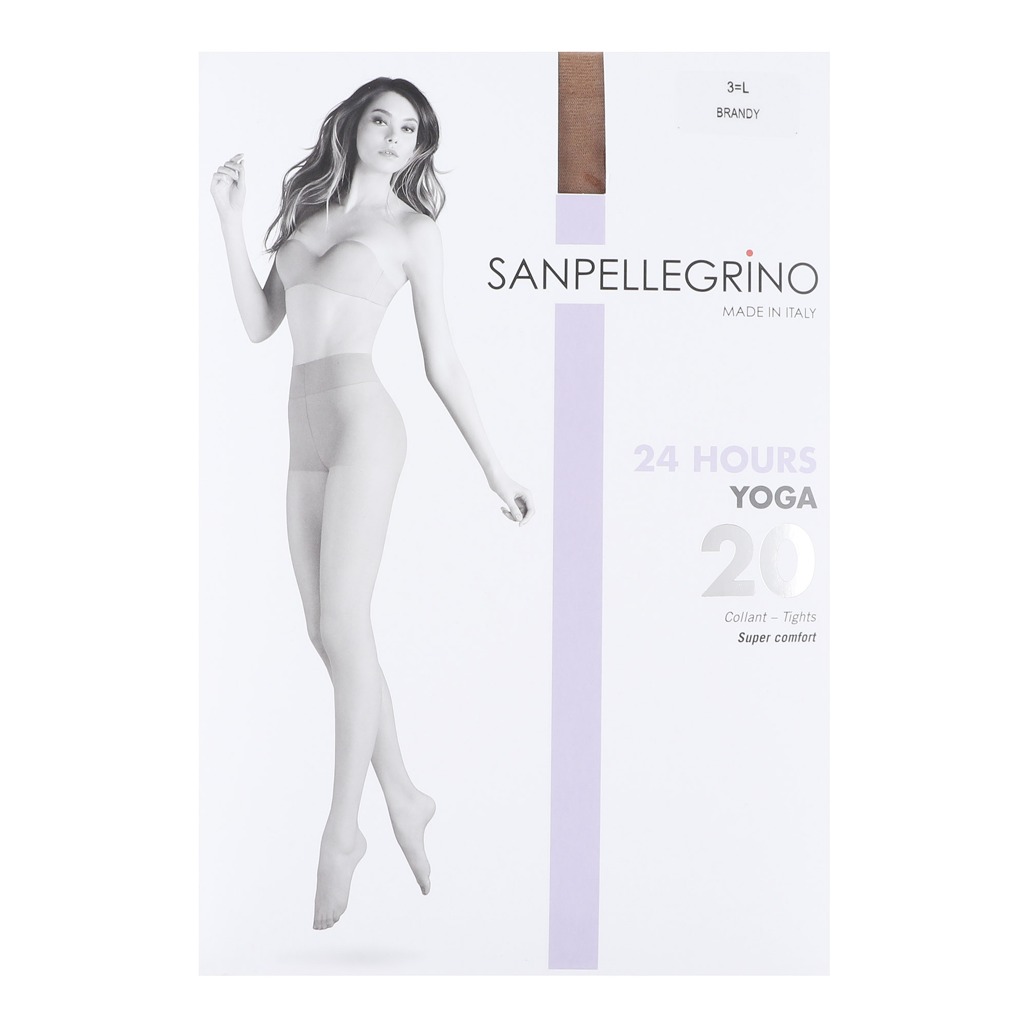 Колготки Sanpellegrino Yoga 20 Brandy L, цвет бренди, размер 3 - фото 1
