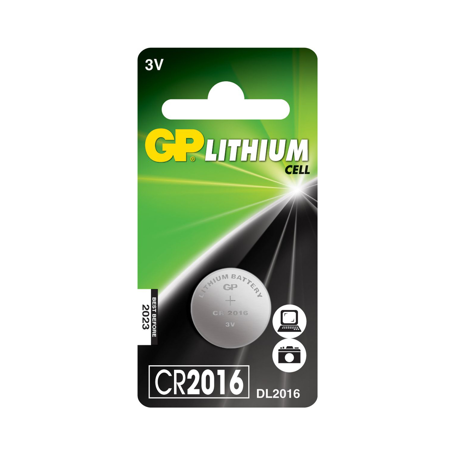 

Батарейка GP Lithium CR2016 1 шт, Серебристый