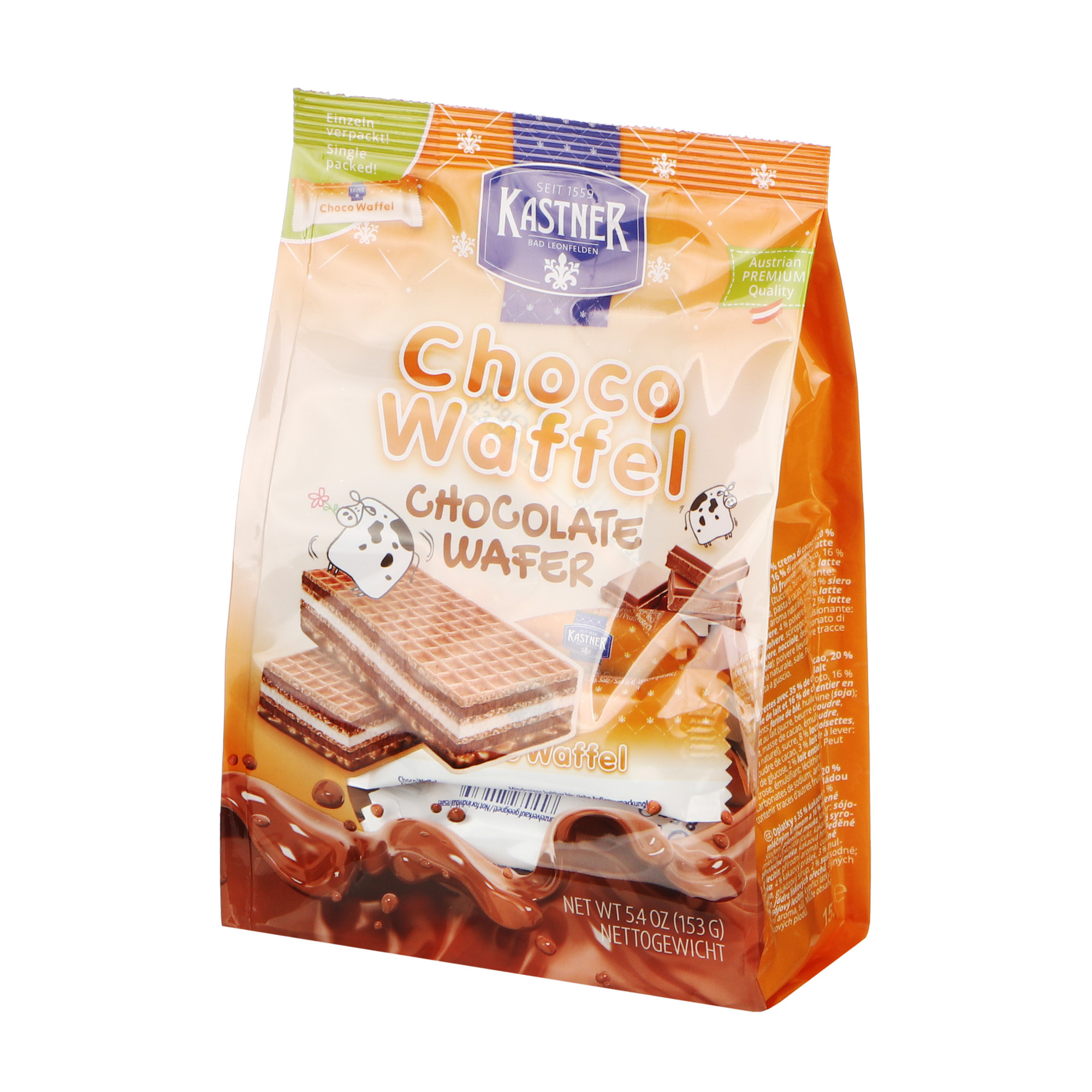 фото Вафли kastner choco шоколадные 153 г