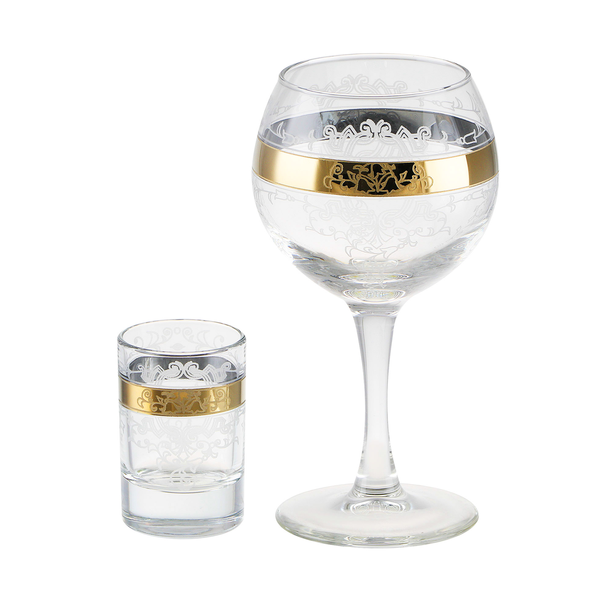 Набор для напитков Glasstar Медальон 12 предметов, цвет прозрачный - фото 1