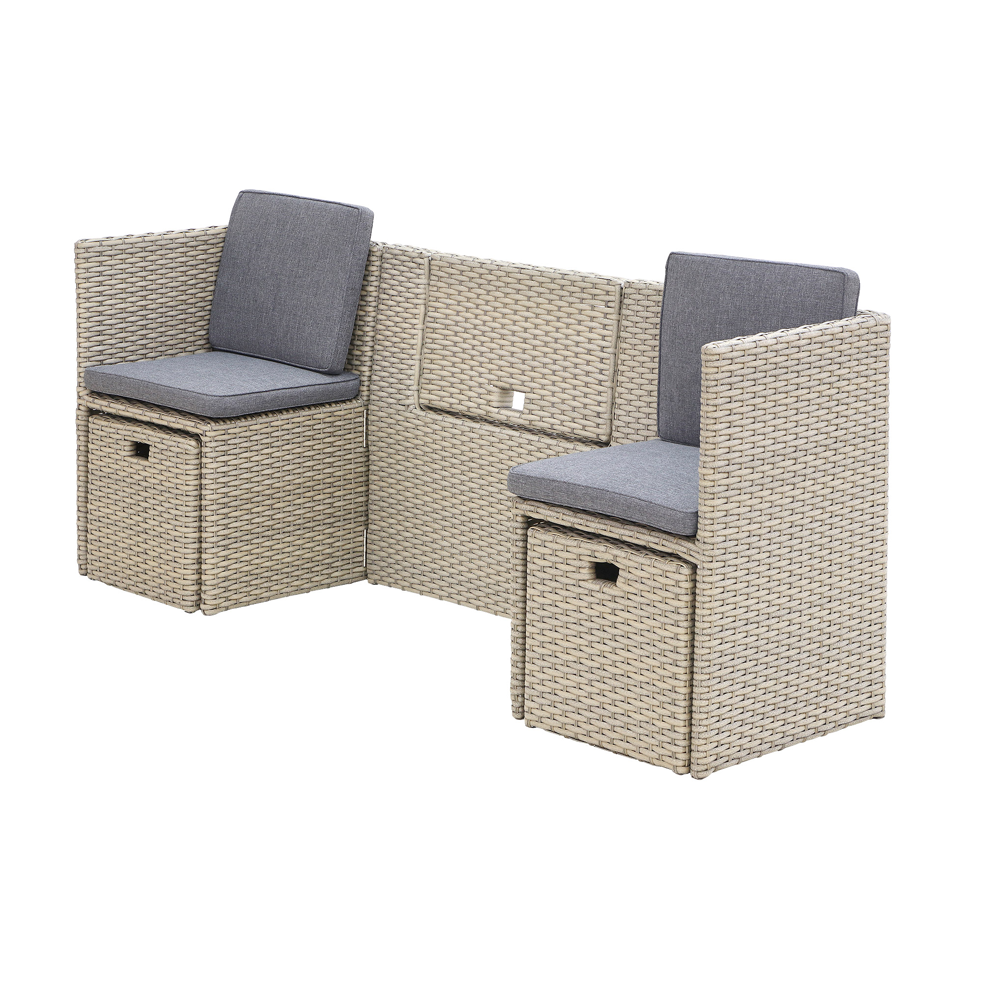 Комплект мебели для сиденья Kaemingk furniture zurich, цвет серый - фото 5