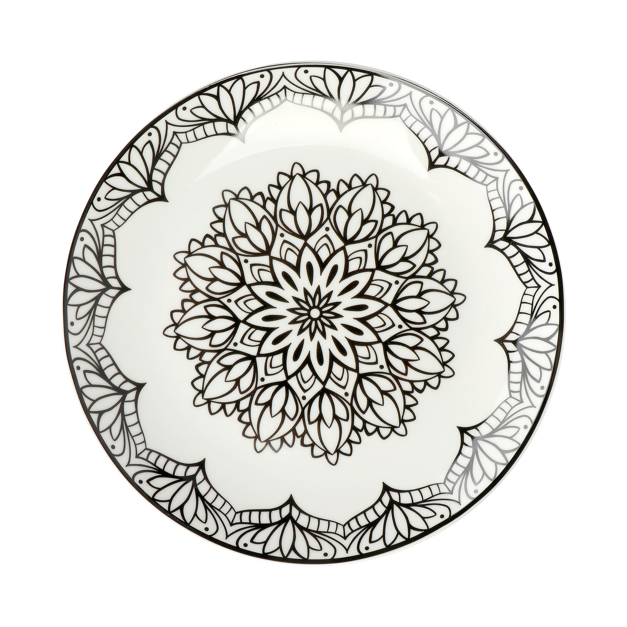 Набор тарелок Tognana Metropol Mandala 18 предметов, цвет белый - фото 6