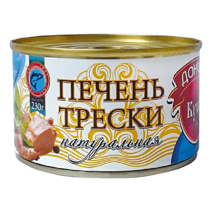 Печень трески Донская Кухня натуральная, 230 г