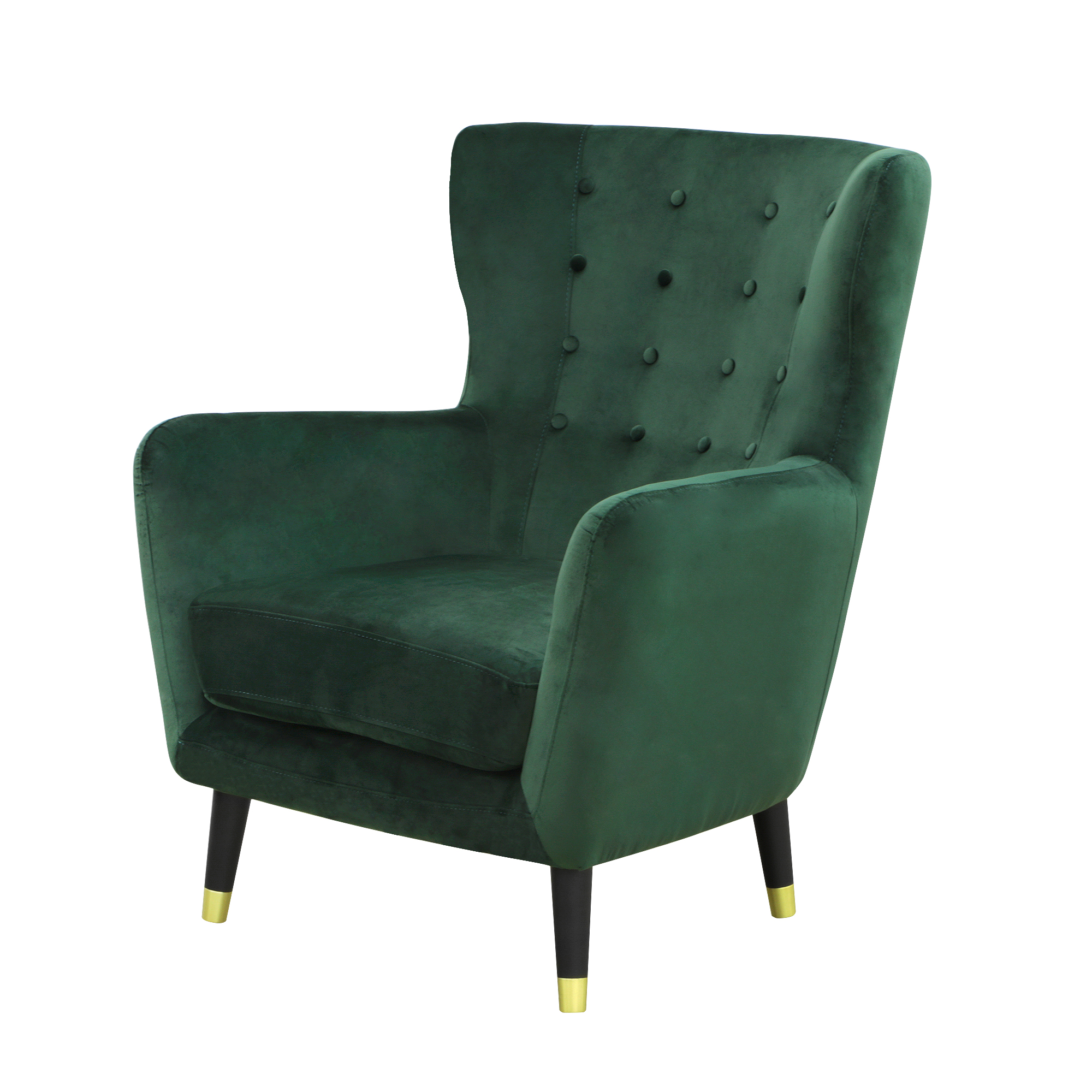 Кресло Liyasi элфи зеленое 80x81x93cm - фото 1