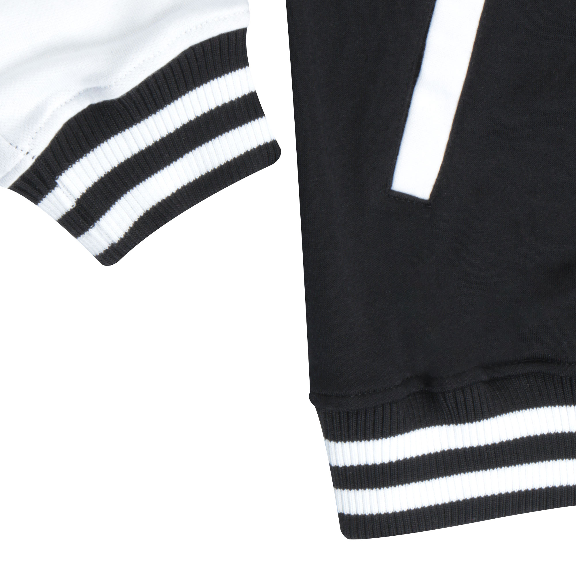 Бомбер Garment чёрный/белый XL полиэстер, цвет черный, размер XL - фото 2