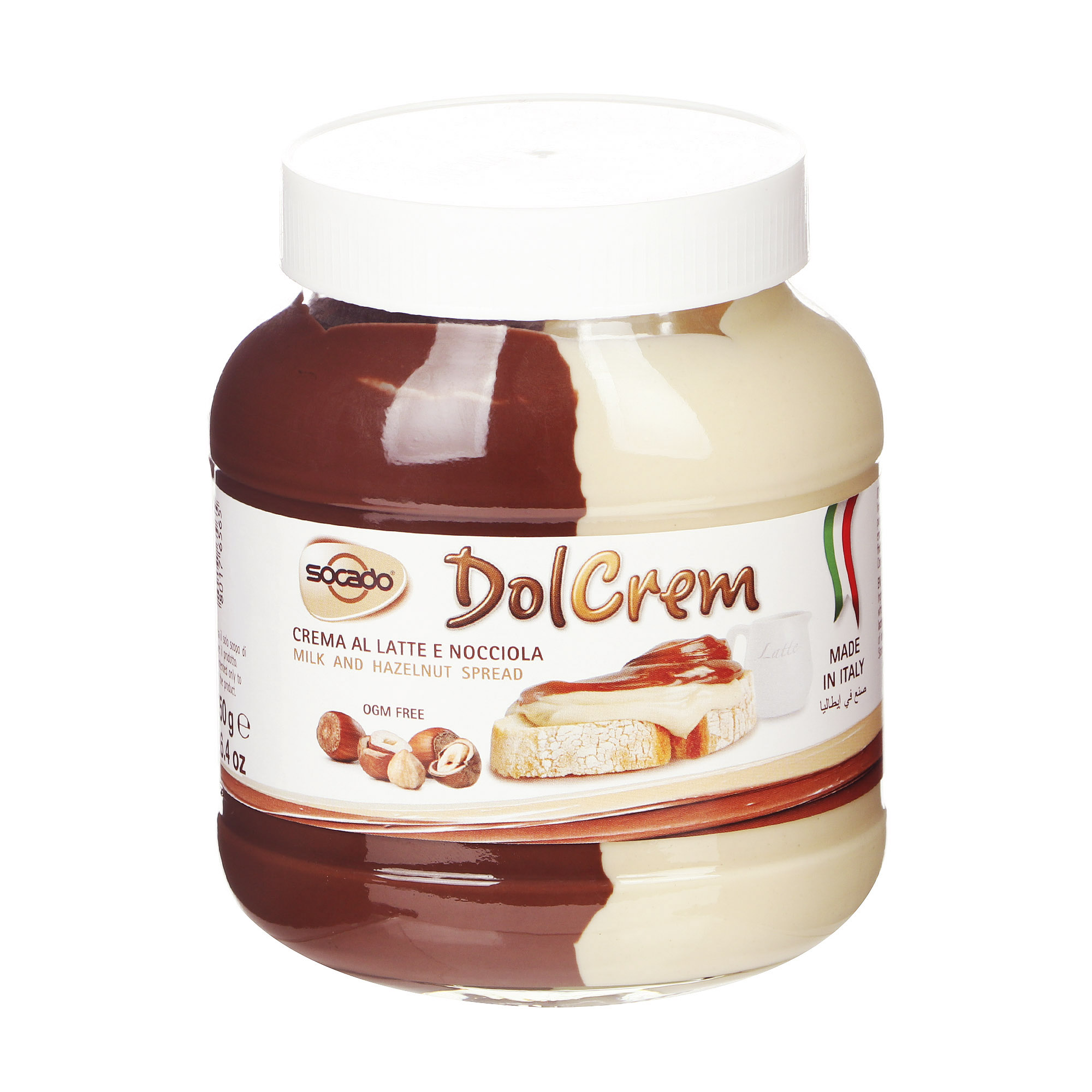 Паста шоколадно-молочная Socado Dolcrem лесной орех 750 г