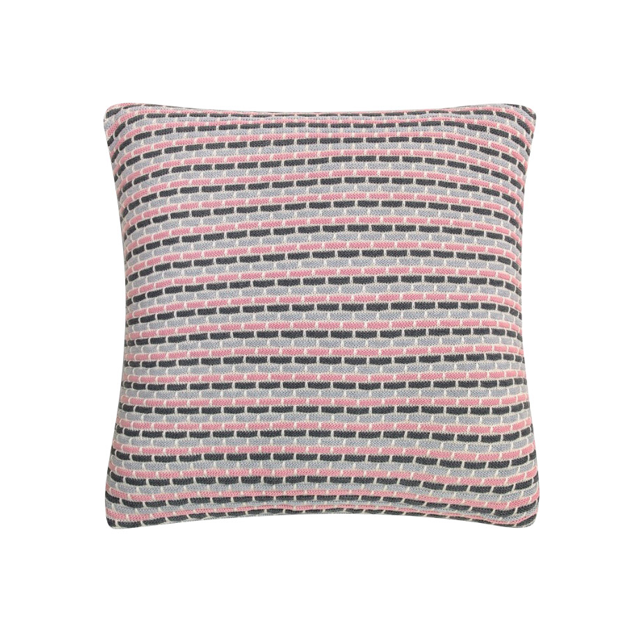 Подушка декоративная Togas Челси черная/розовая 45х45, цвет черно-розовый - фото 1