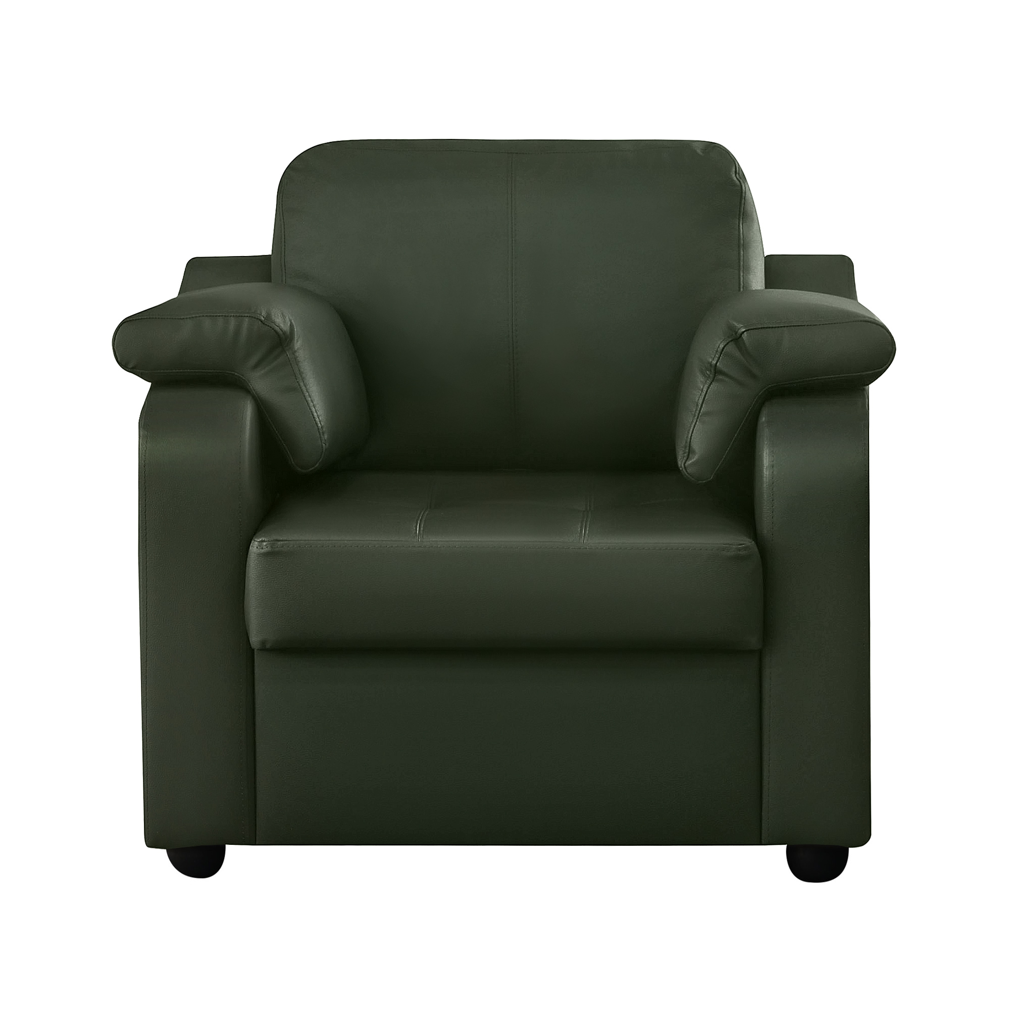 Кресло ФС Надия натуральная кожа 89x88x88 зелено-матовый - фото 2