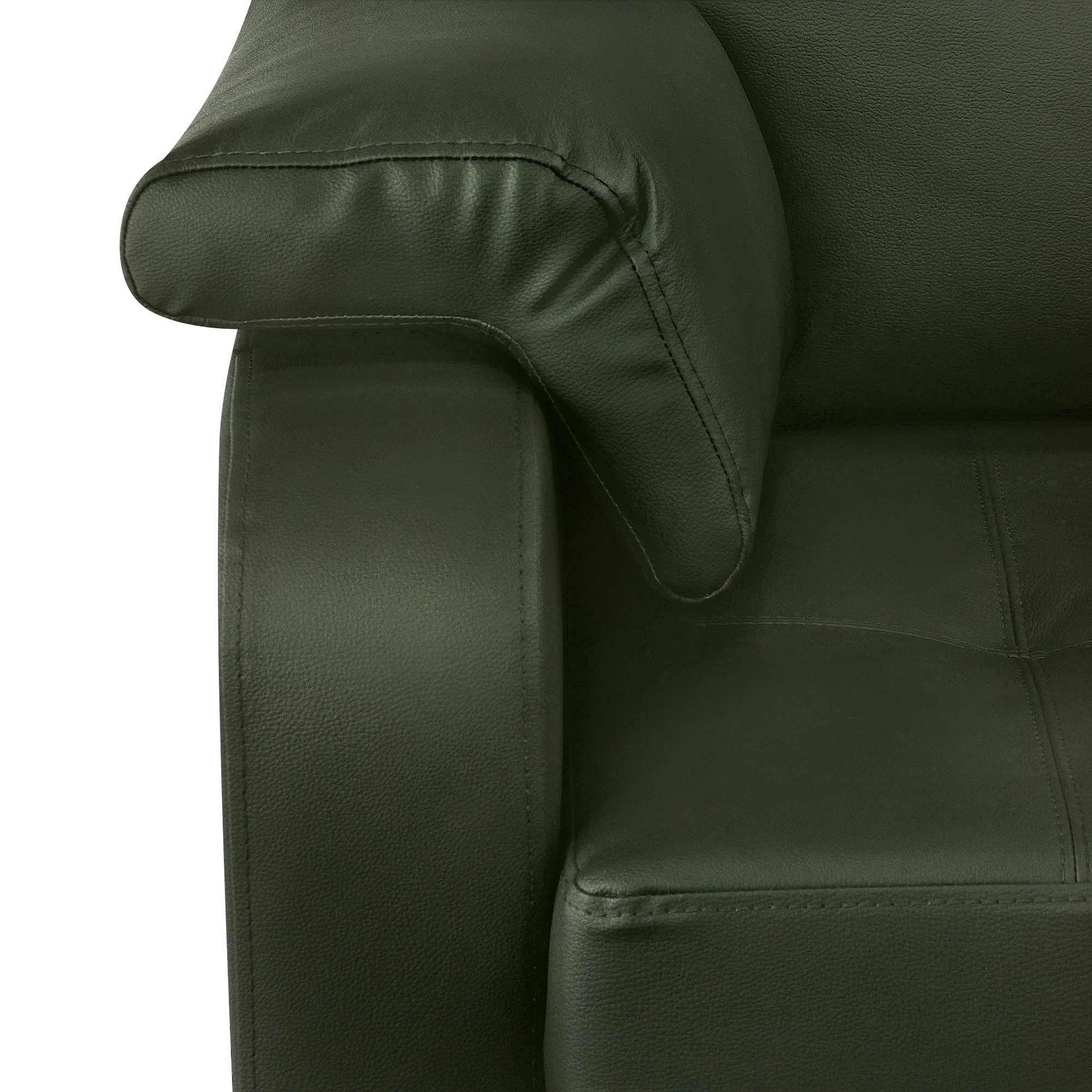 Кресло ФС Надия натуральная кожа 89x88x88 зелено-матовый - фото 3