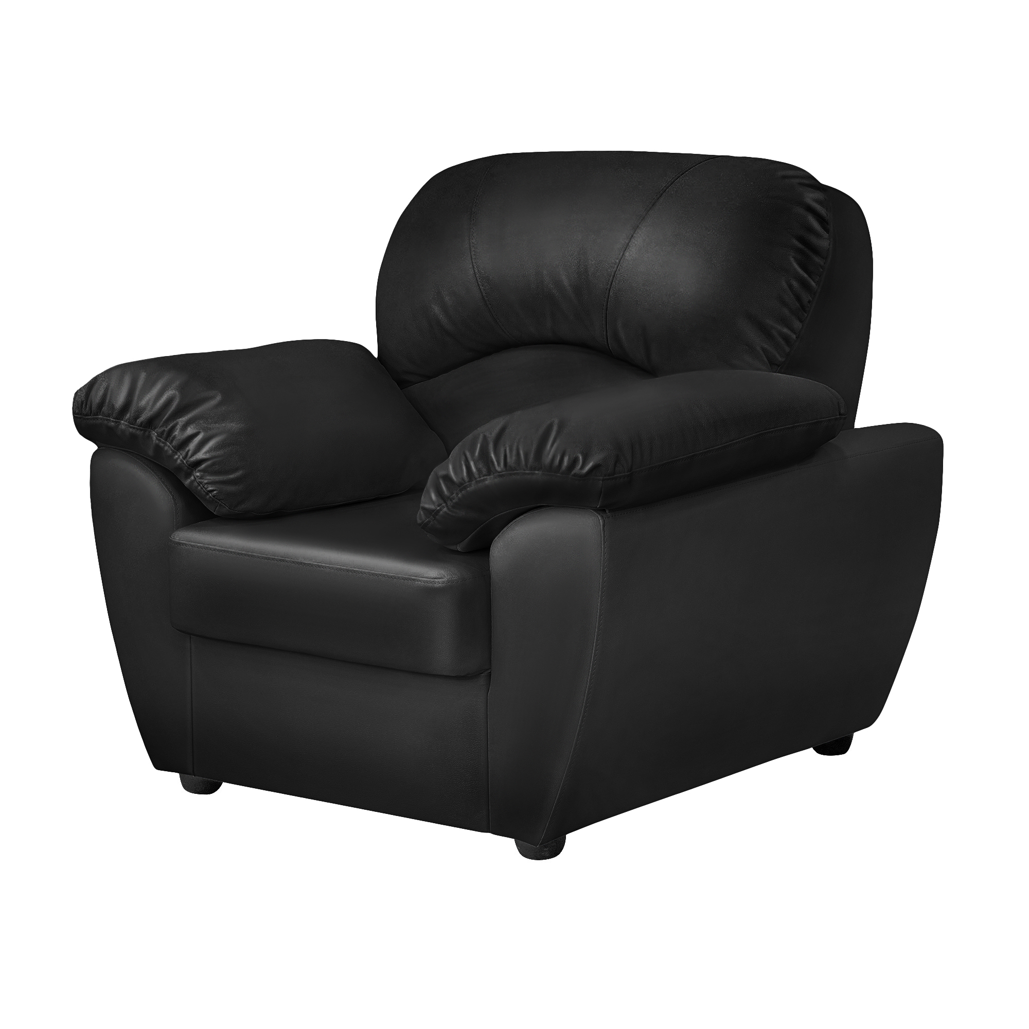 Кресло ФС Нона натуральная кожа черное 104x93x95, цвет черный - фото 1