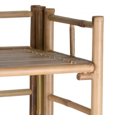 Стеллаж из бамбука Koopman furniture 33x33x97 см, цвет коричневый - фото 2