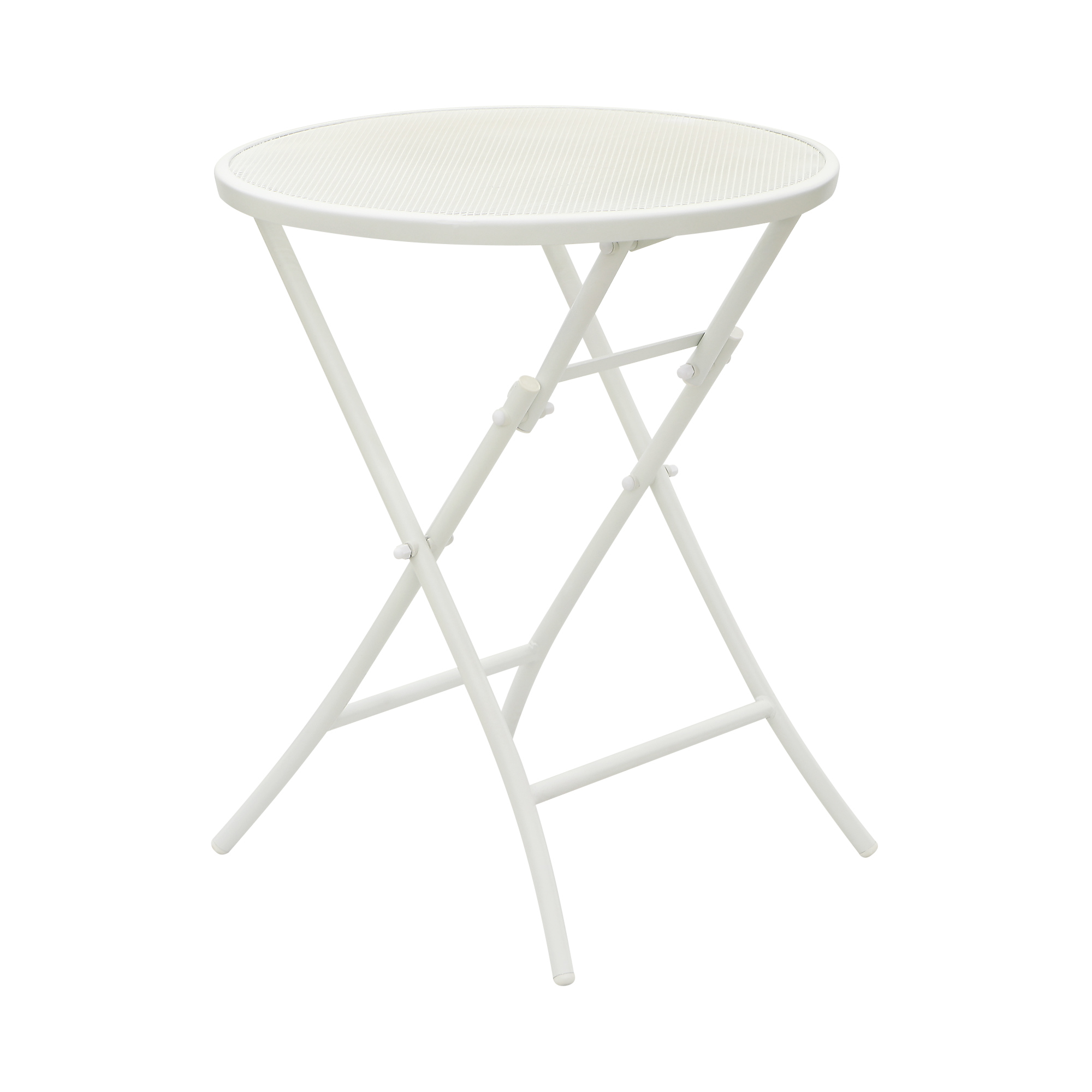 Столик складной Koopman furniture 60х60x72cm, цвет белый - фото 1