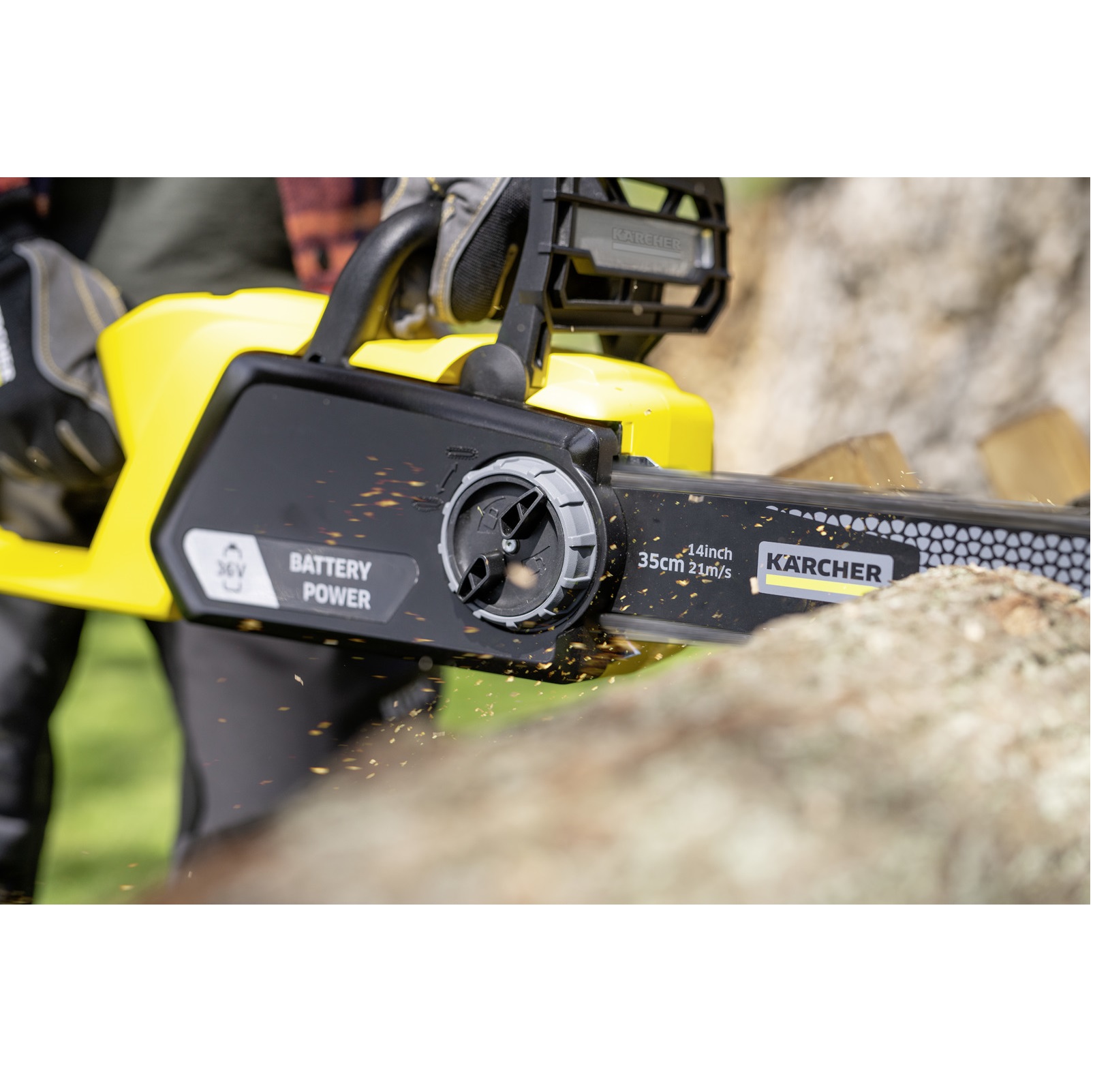 фото Пила цепная аккумуляторная karcher cns 36-35 battery kärcher