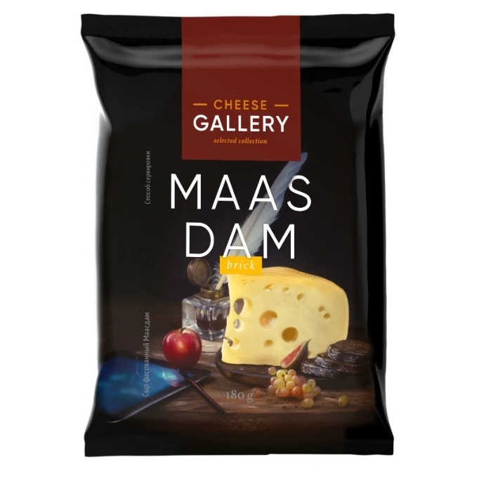 Сыр Cheese Gallery Маасдам 45% кусок, 180 г