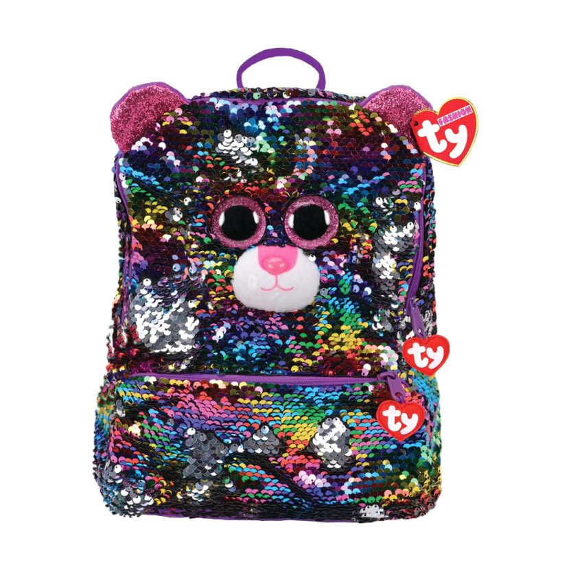 Рюкзак TY прямоугольный Дотти леопард с пайетками, цвет разноцветный - фото 1
