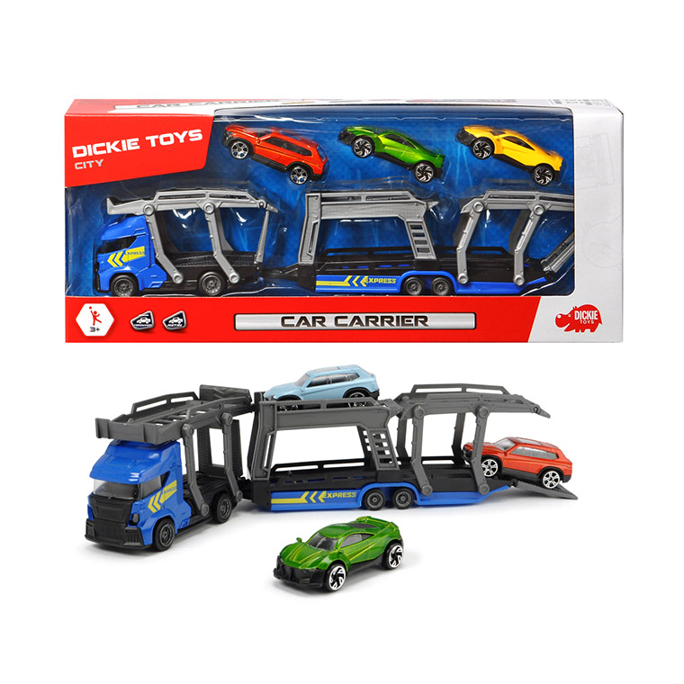 фото Автовоз dickie 3 die-cast машинки 28 см