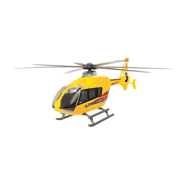 фото Вертолет ec 135 die-cast с крутящимися лопастями 21 см dickie