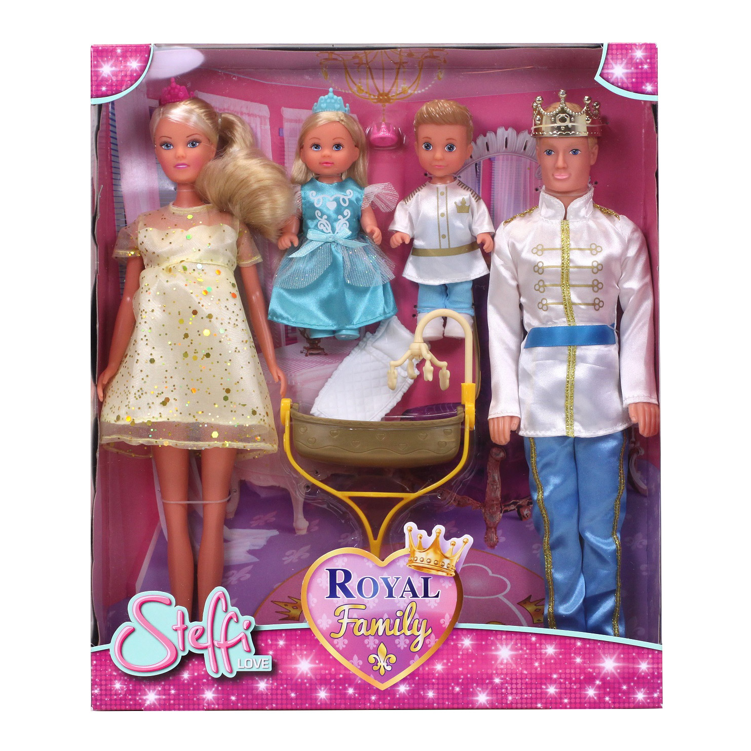 фото Набор кукол королевская семья штеффи, кевин, еви, тимми simba