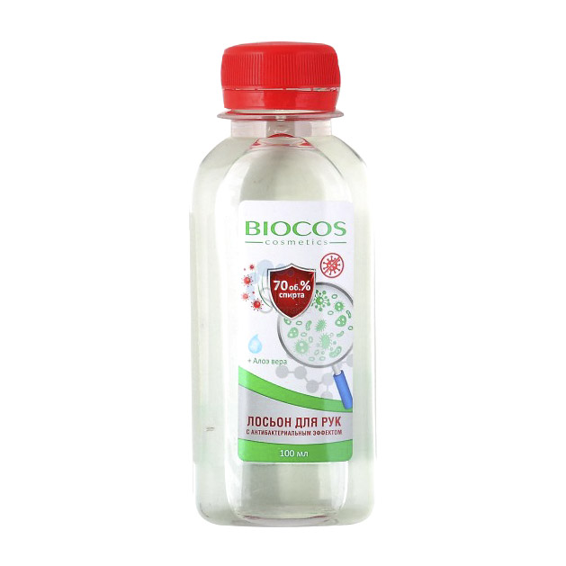 Дезинфицирующее средство BioCos для рук с антибактериальным эффектом 100 мл
