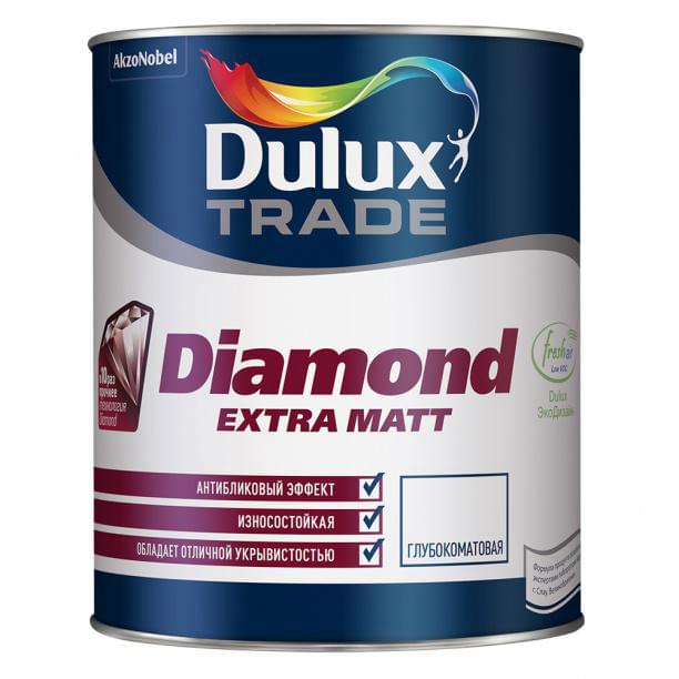 фото Краска dulux diamond extra matt bw 1л