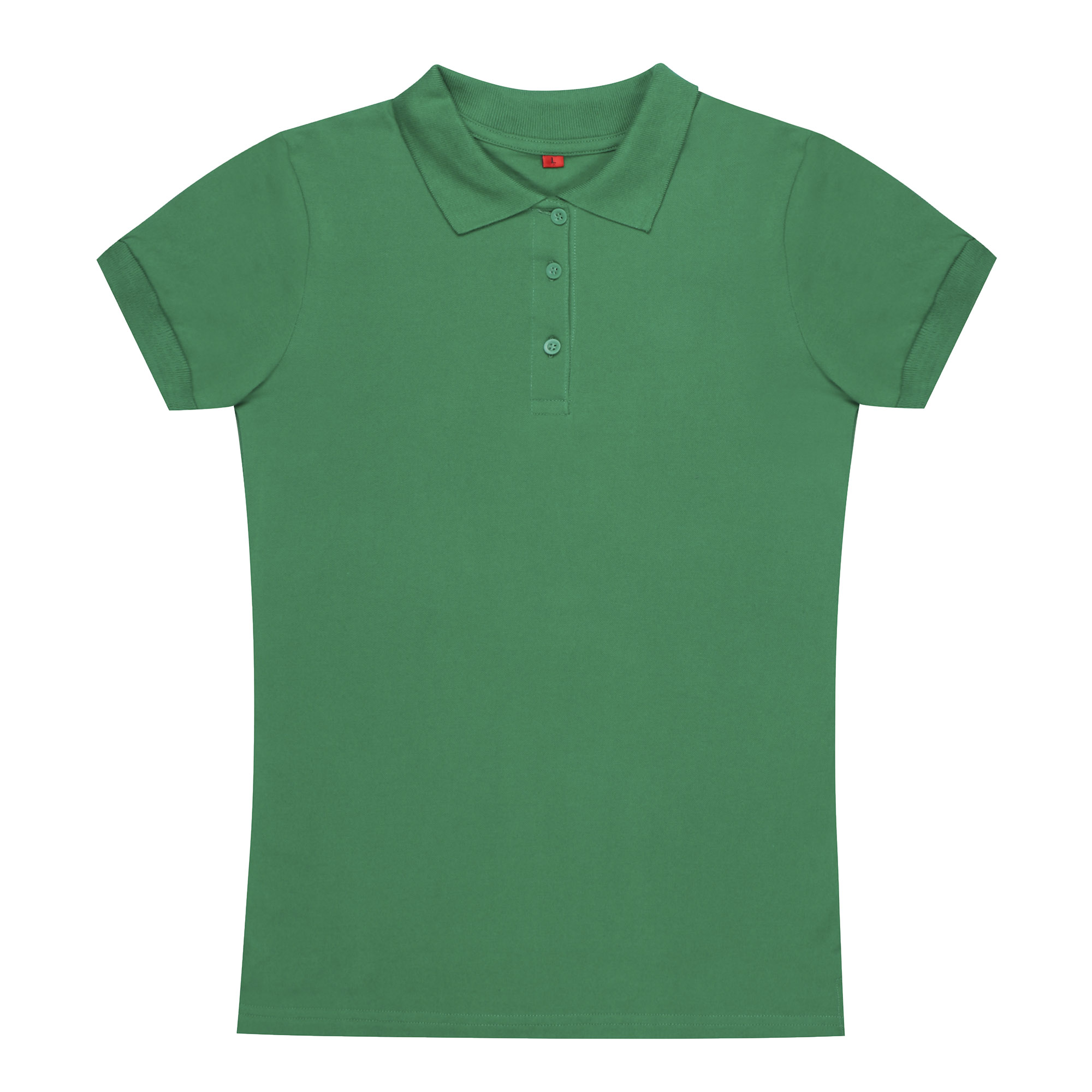 Женское поло AMADEY с коротким рукавом  XXL зеленое, цвет зеленый, размер XXL - фото 1