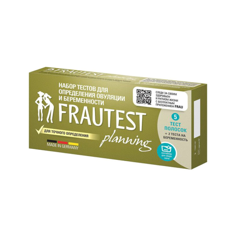 Тест на определение овуляции  и беременности FRAUTEST Planning 7 шт