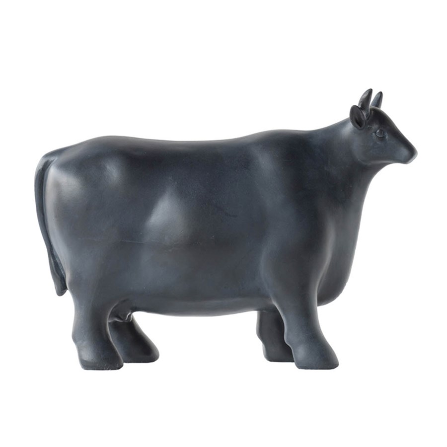 Фигурка Glasar корова 31x12x22 см, цвет серо-синий - фото 1