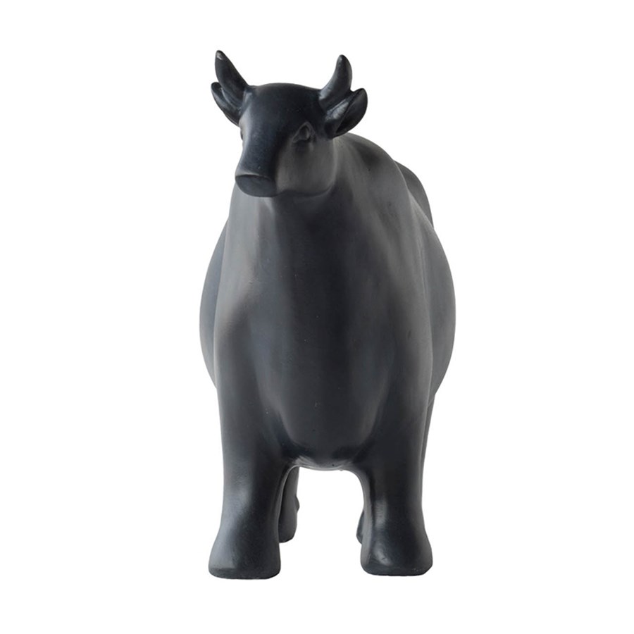 Фигурка Glasar корова 31x12x22 см, цвет серо-синий - фото 3