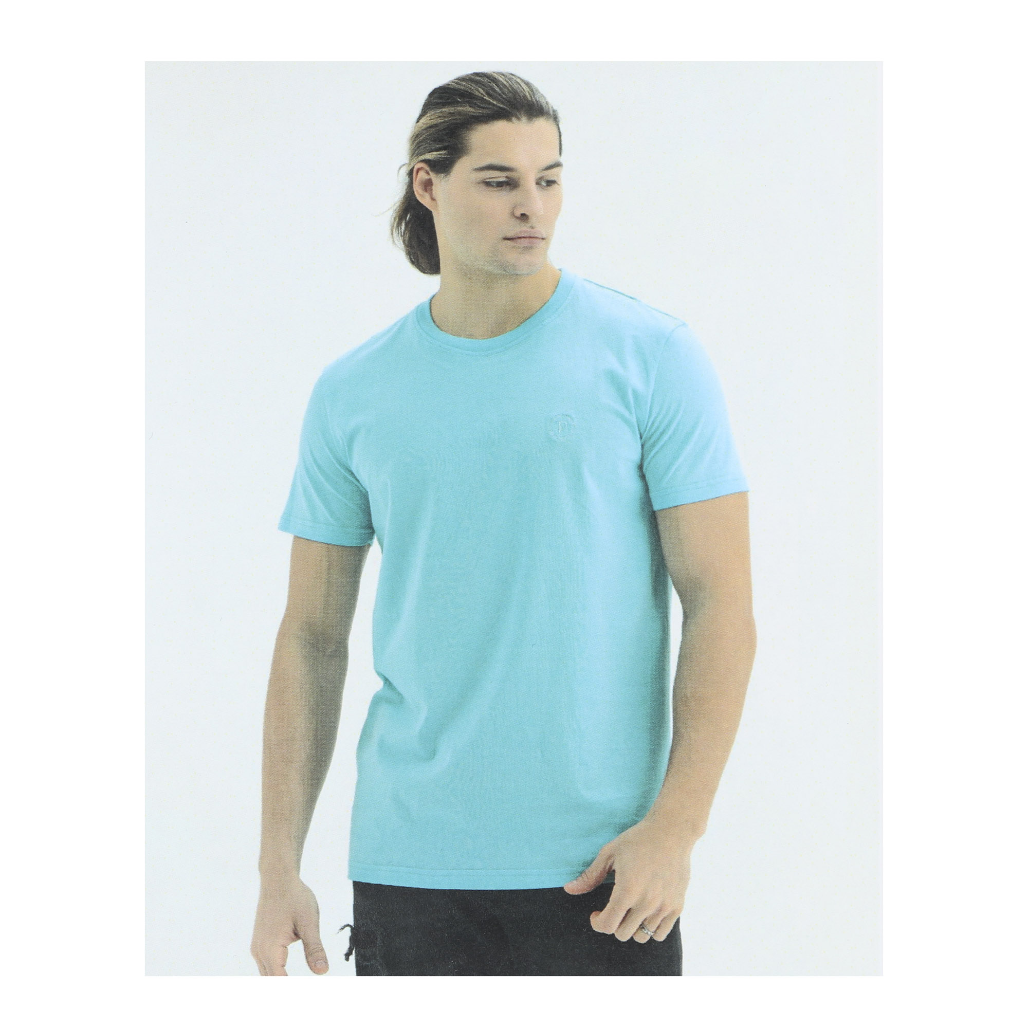 Мужская футболка Pantelemone MF-914 46 ментоловая, цвет ментоловый, размер 46 - фото 4