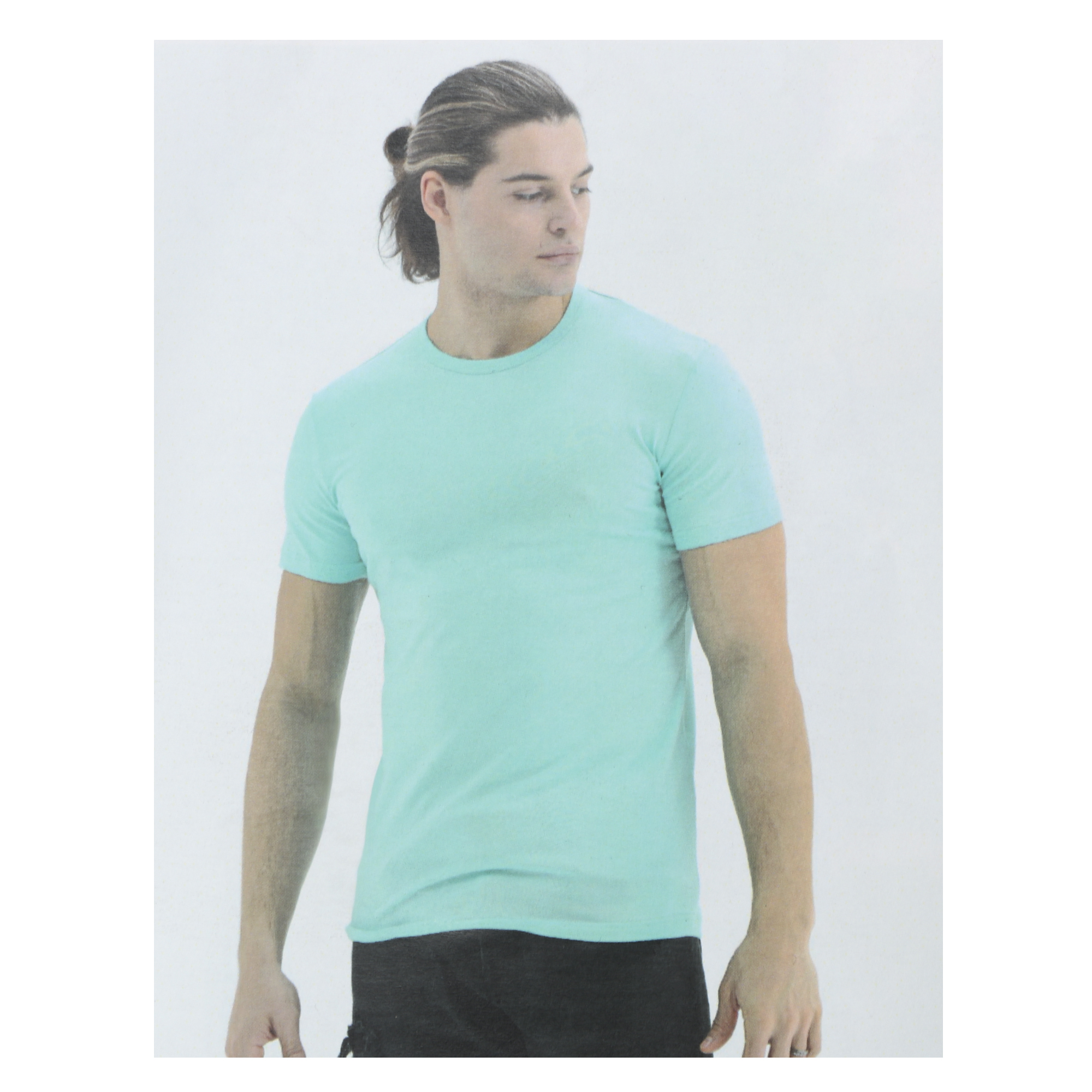Мужская футболка Pantelemone MF-913 46 ментоловая, цвет ментоловый, размер 46 - фото 2