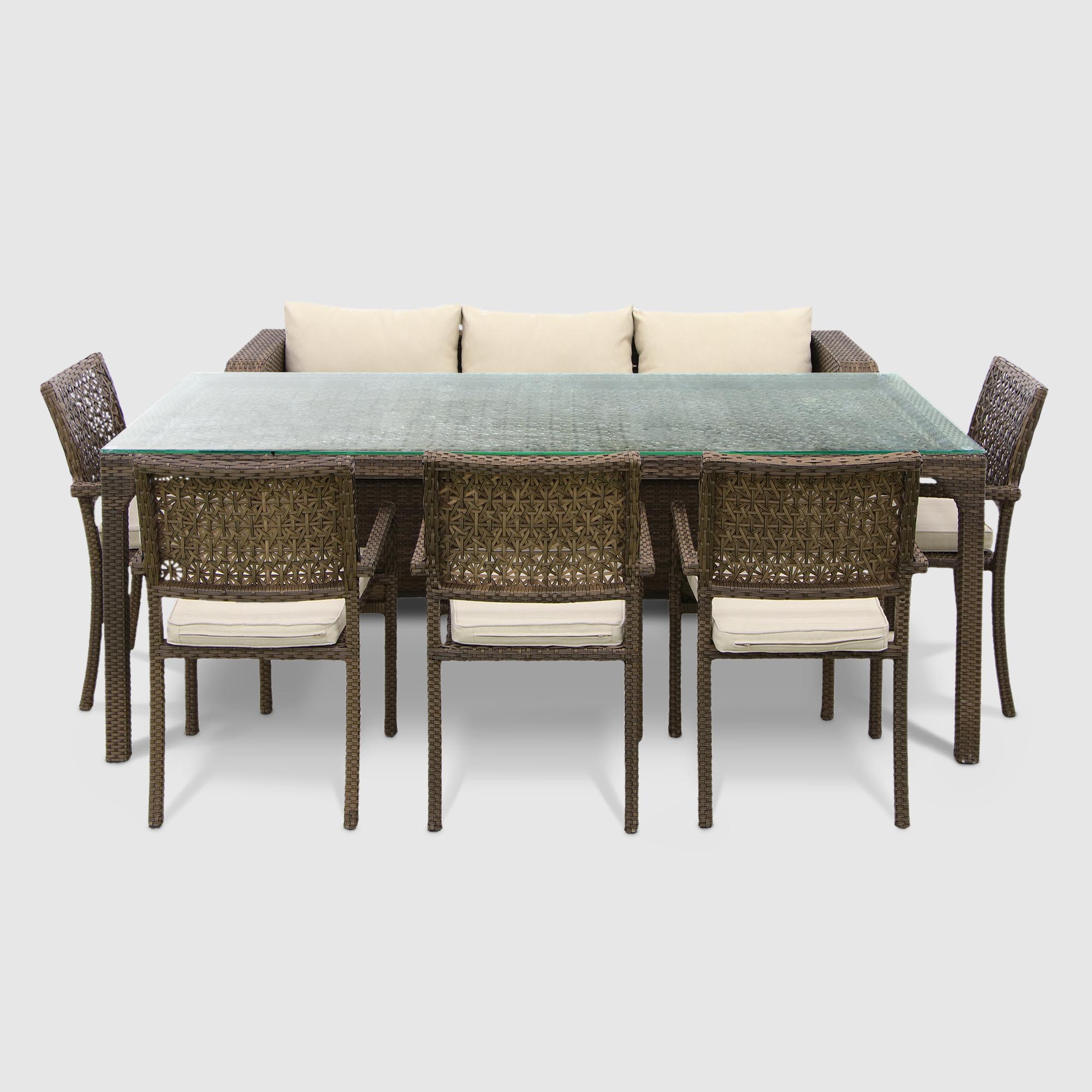 Комплект мебели Mavi rattan 13036lsh, цвет коричневый, размер 220х75х75 - фото 1