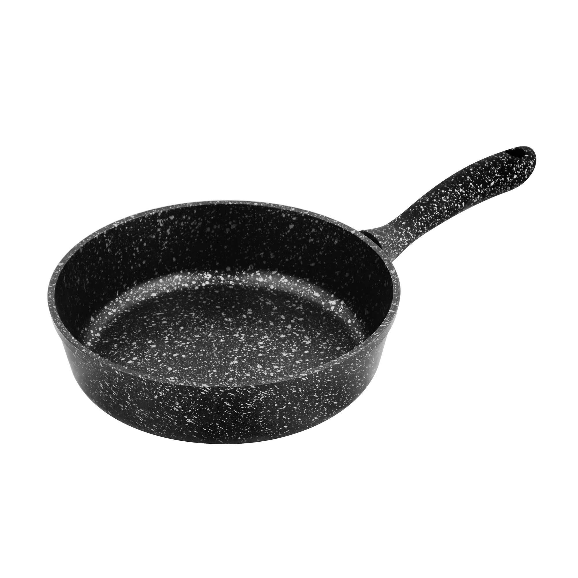 Сковорода алюминиевая Катюша пром Модус  черный гранит с серебром 26 см, цвет серебряный - фото 1