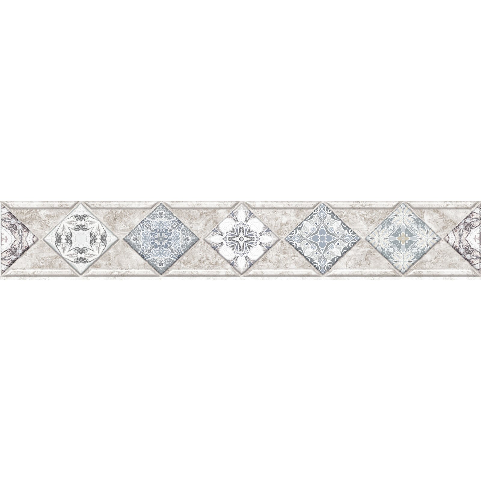 

Бордюр Alma Ceramica Trevis BWU58TVS404 8,2x50 см, Серый