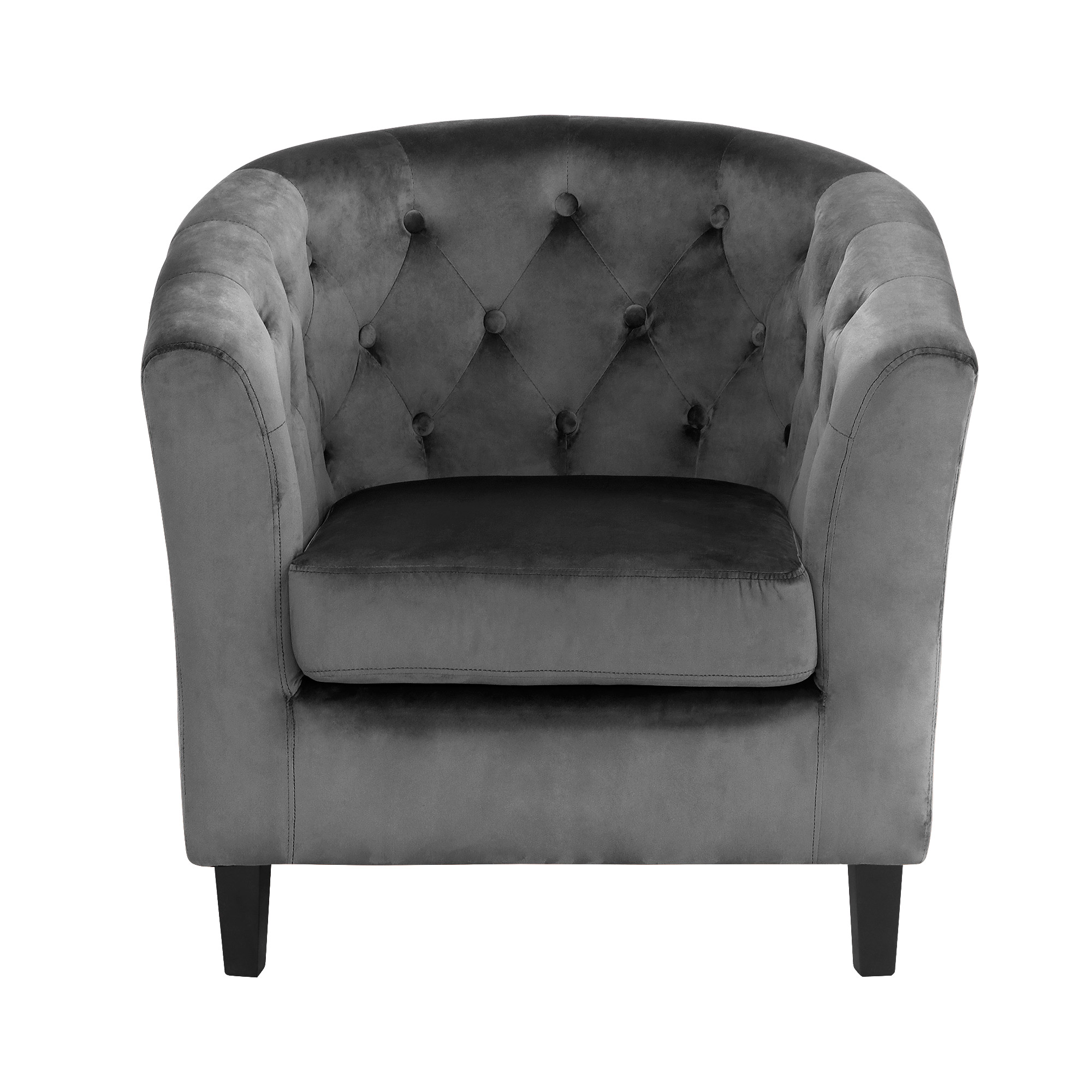 Кресло Shanshi Оливия серое 72x63x71cm, цвет серый - фото 2