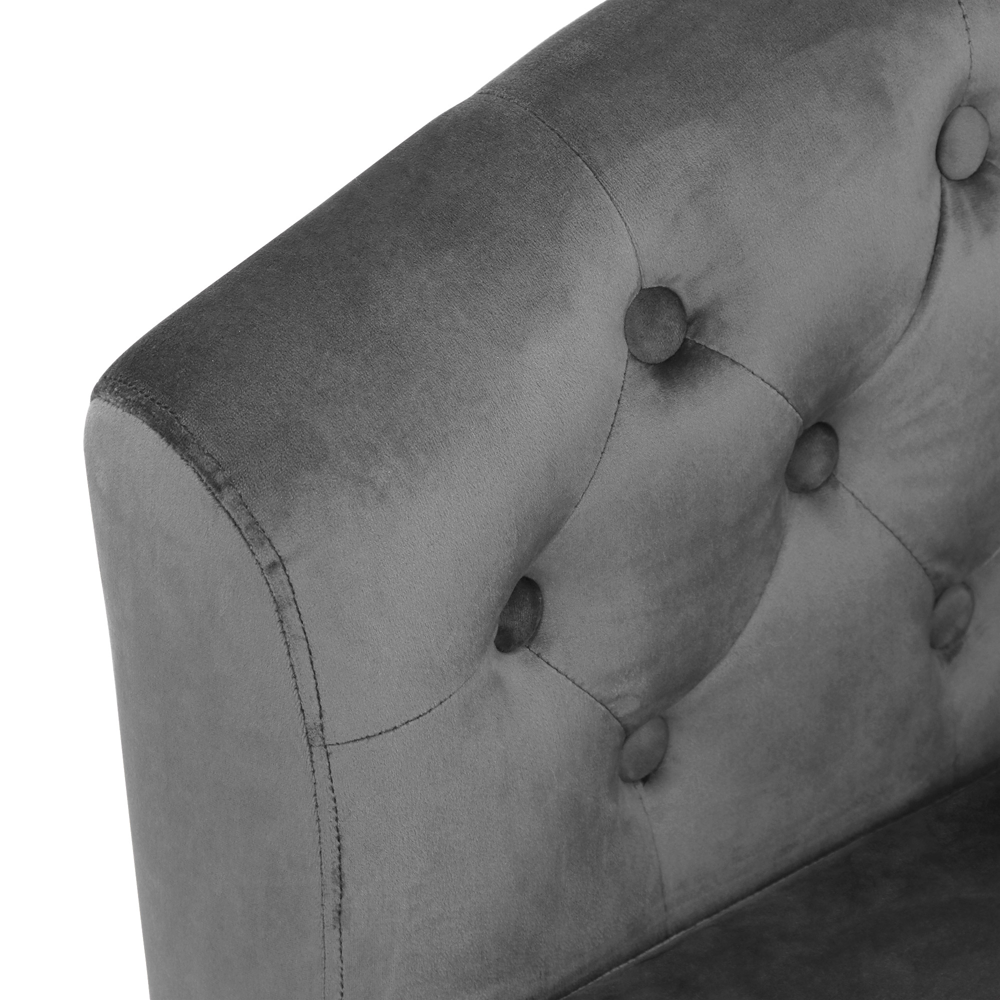 Кресло Shanshi Оливия серое 72x63x71cm, цвет серый - фото 5
