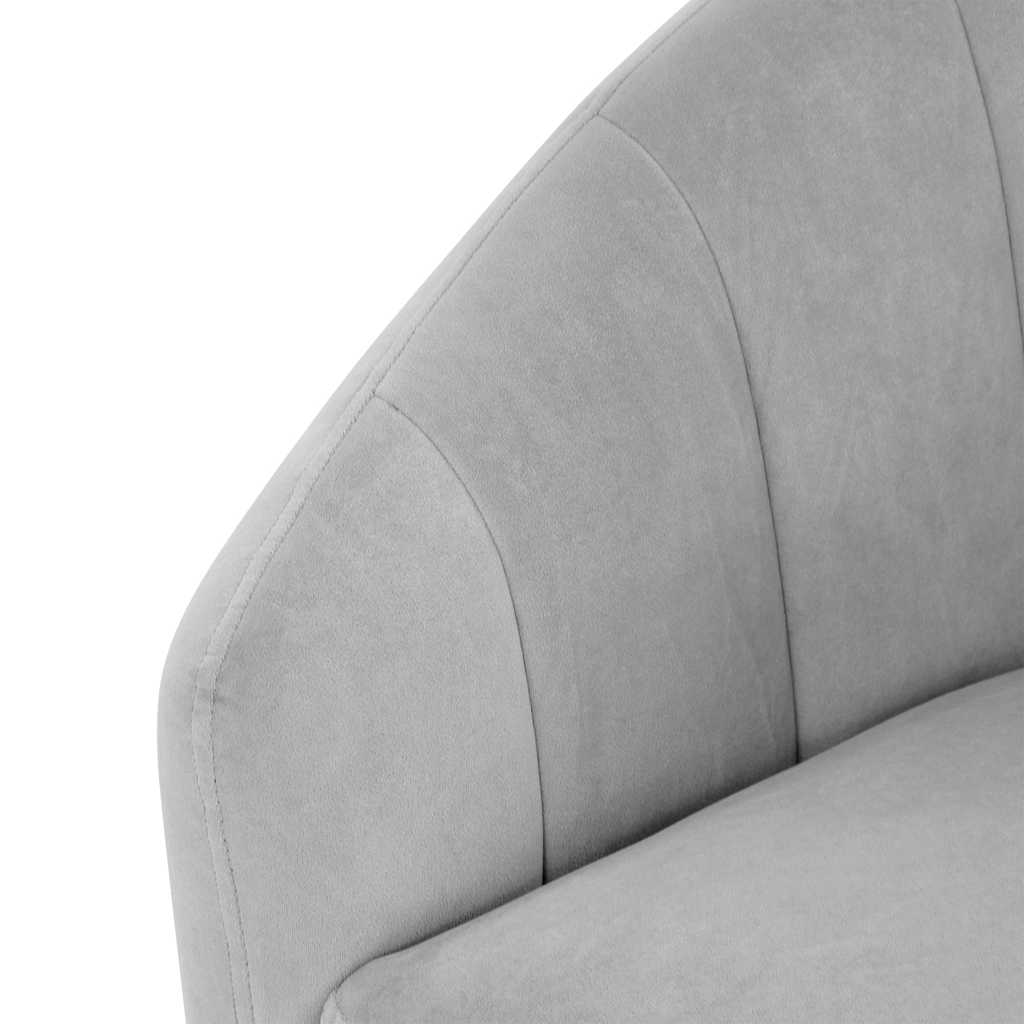 Кресло Shanshi Венера светло-серое 75х71х76cm, цвет светло-серый - фото 6