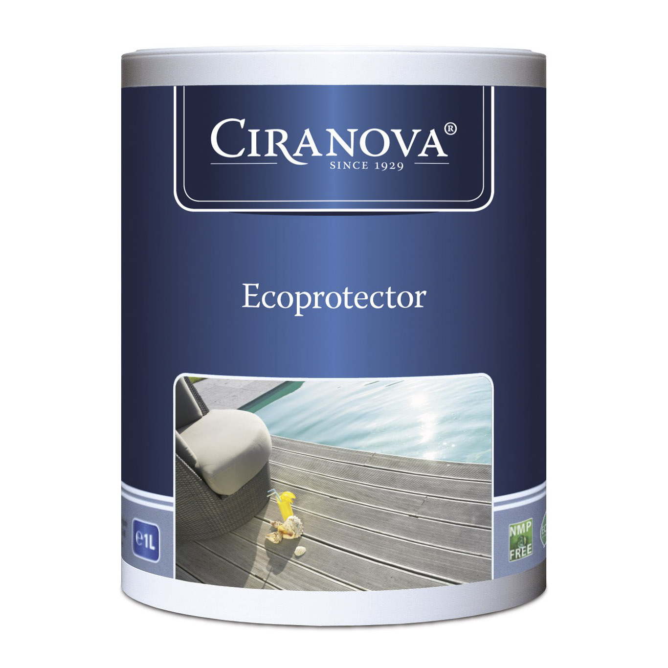 фото Защитный состав на водной основе ciranova ecoprotector зеленый 2,5 л