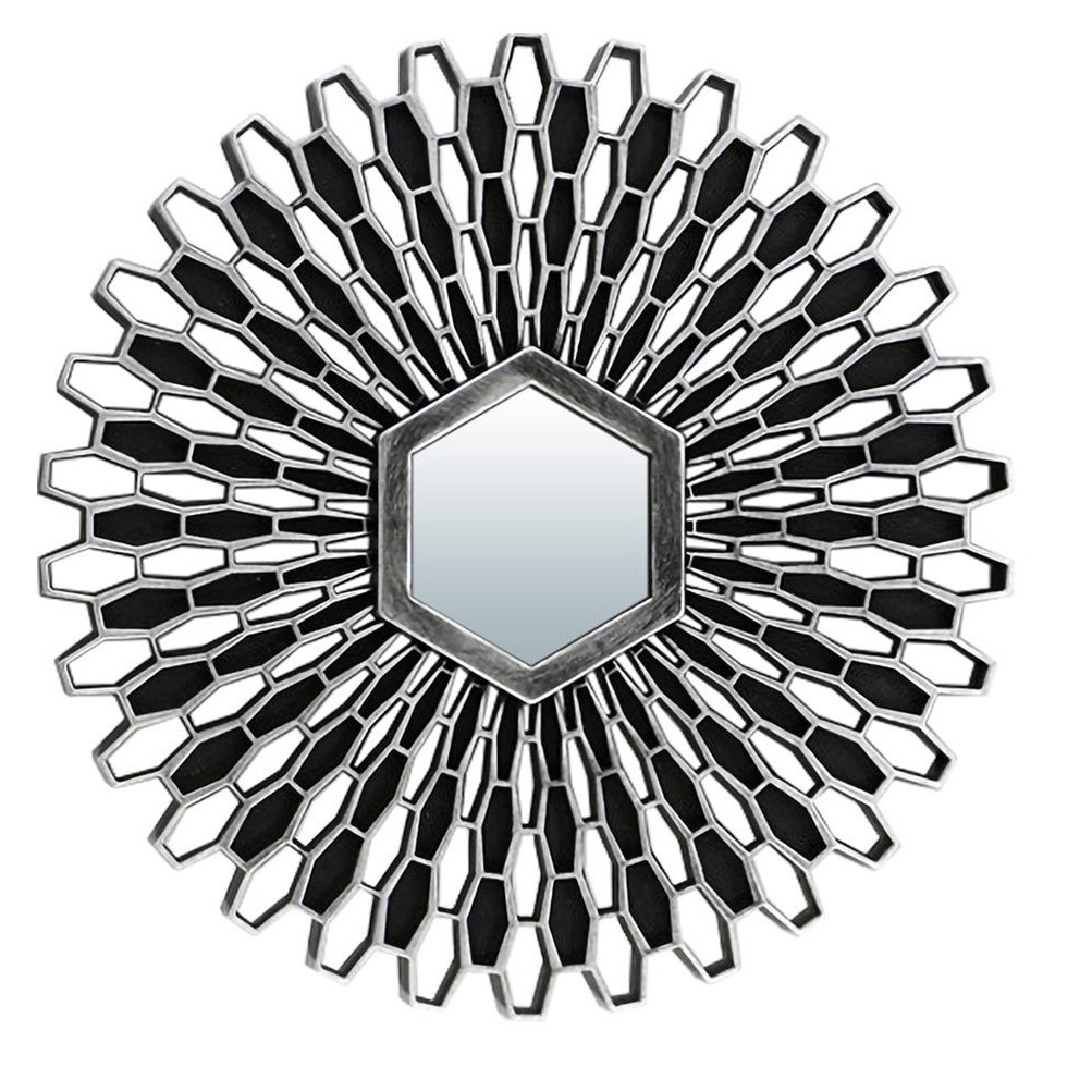 фото Зеркало декоративное "лимож", серебро, 25 см, размер зеркала 7*6.2 см qy