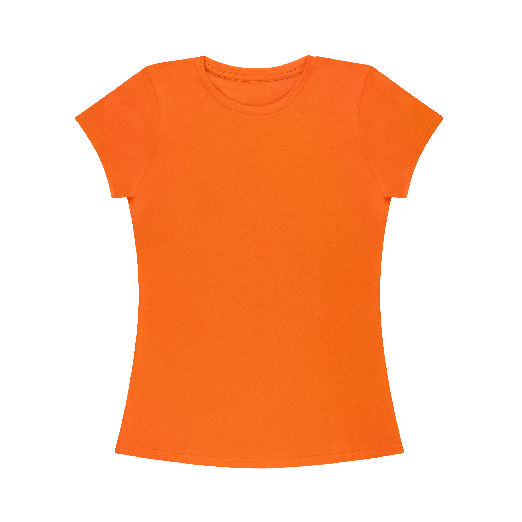 Футболка женская AMADEY classic оранжевая   44-46 M, цвет оранжевый, размер M - фото 1