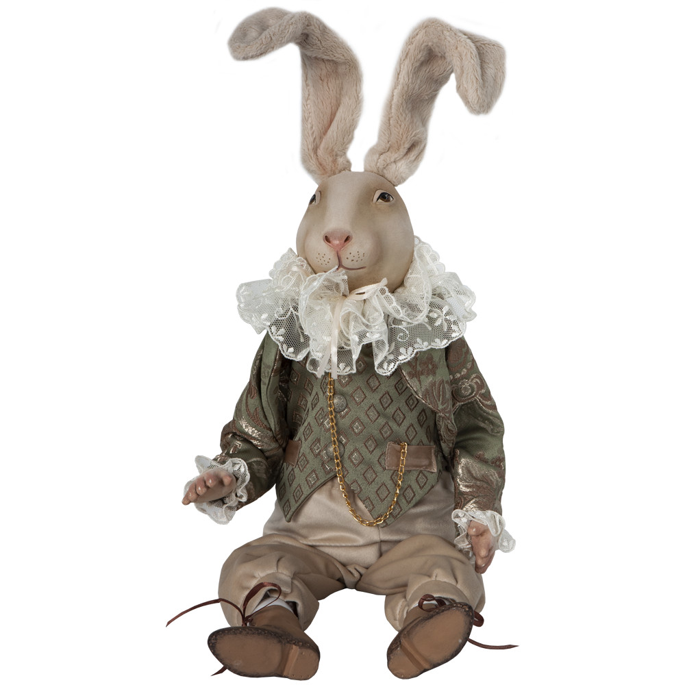фото Коллекционная кукла братец кролик bogacho, олива
