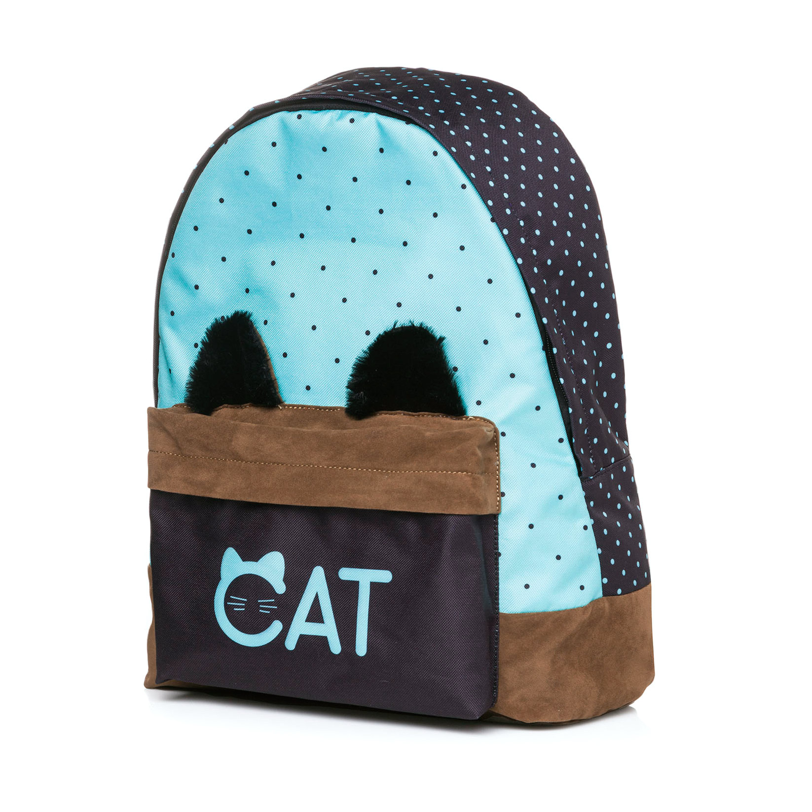 Рюкзак Hatber BASIC Cat 41x30x13 см, цвет тёмно-синий - фото 1