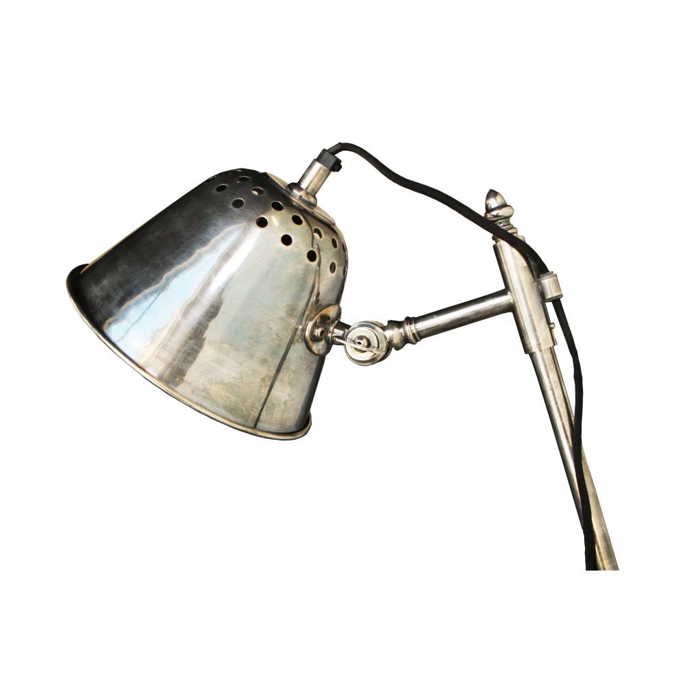 Лампа напольная торшер Ковали.ру латунь 21x62x146, цвет состаренное серебро - фото 3