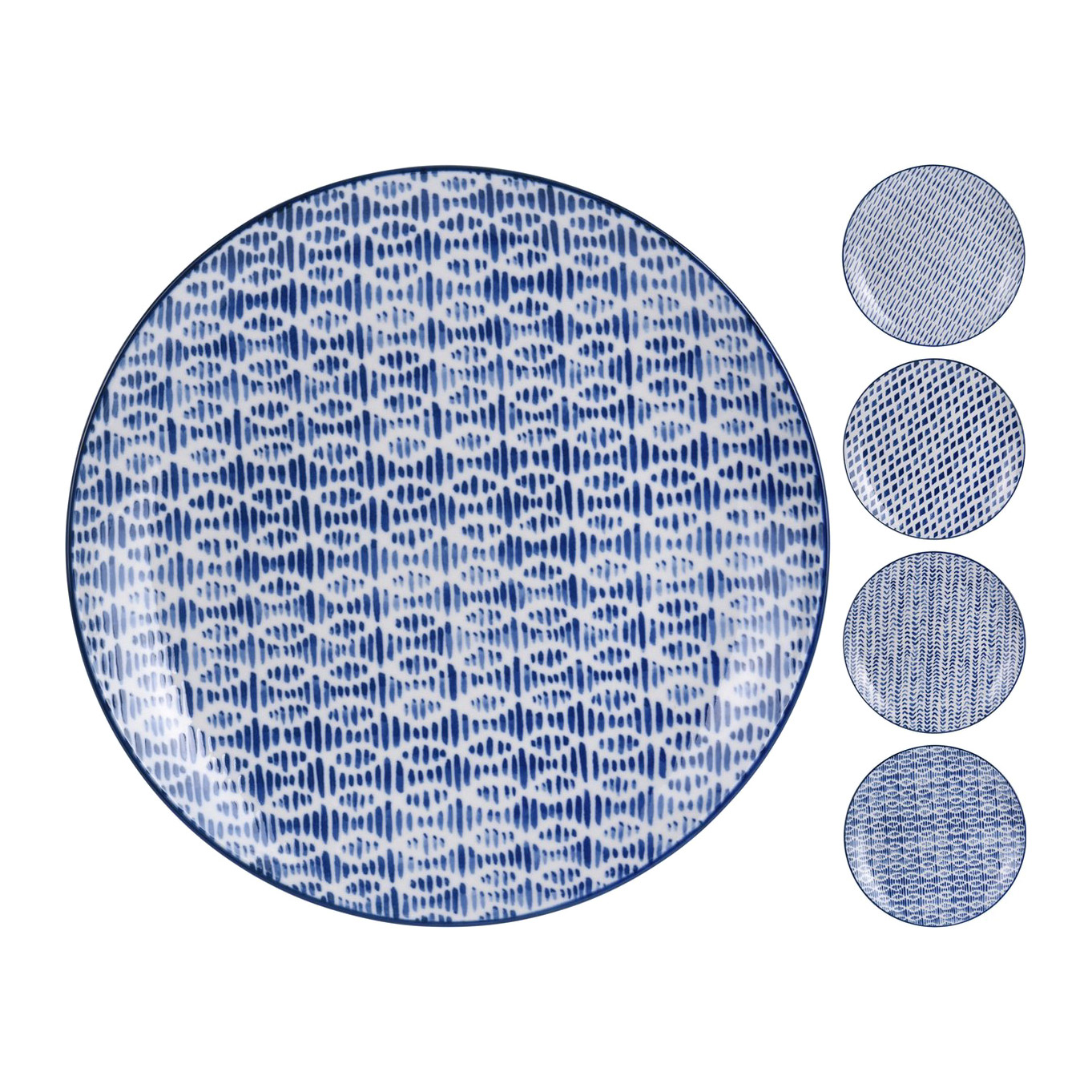 Тарелка Koopman tableware фарфор 27.5 см в ассортименте, цвет синий - фото 1