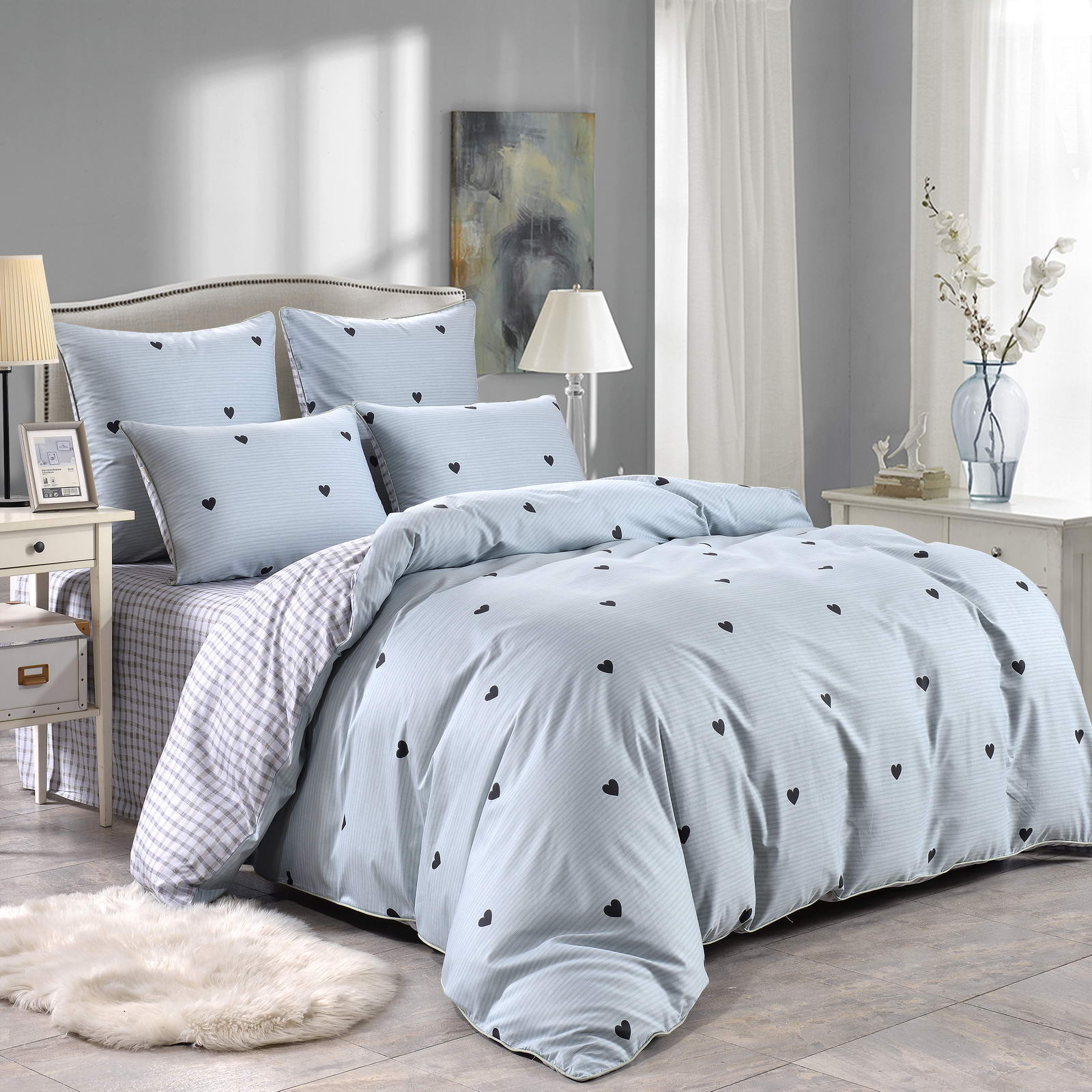 Комплект постельного белья Sofi De Marko Лайки изумруд 1.5 спальный (1.6-5334), цвет изумрудный, размер Полуторный - фото 1