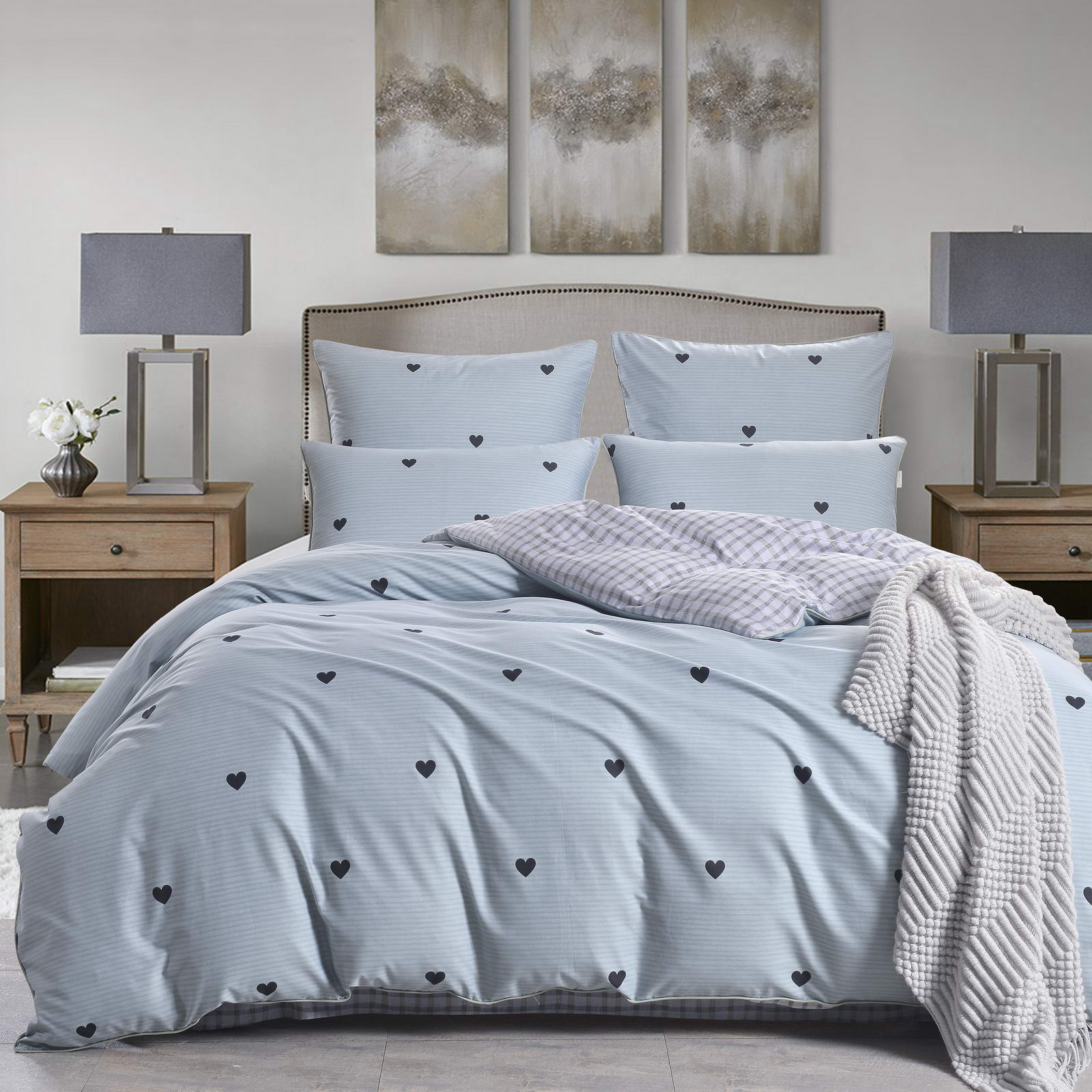 Комплект постельного белья Sofi De Marko Лайки изумруд 1.5 спальный (1.6-5334), цвет изумрудный, размер Полуторный - фото 2