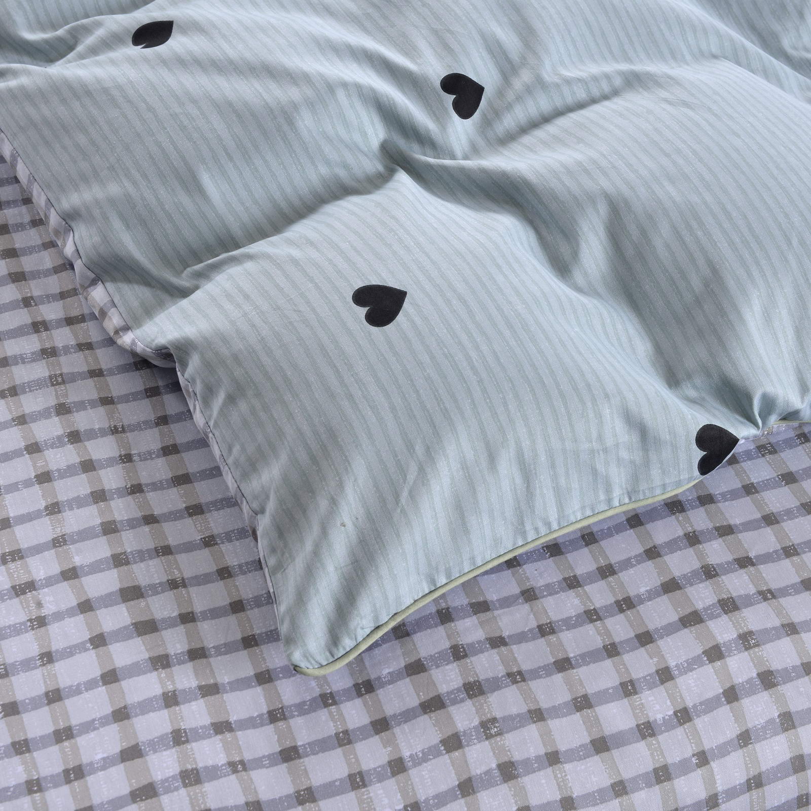 Комплект постельного белья Sofi De Marko Лайки изумруд 1.5 спальный (1.6-5334), цвет изумрудный, размер Полуторный - фото 4