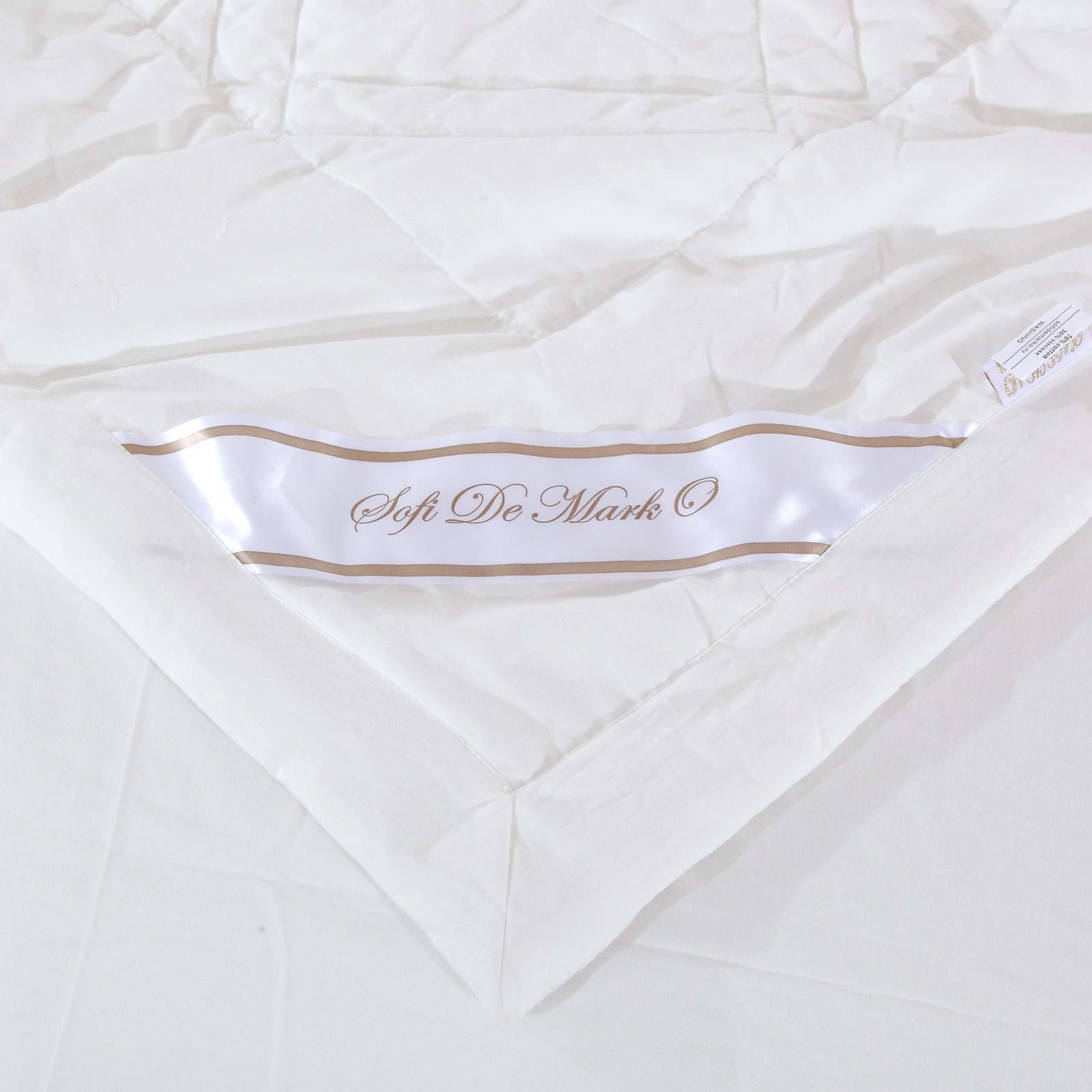 Комплект постельного белья с одеялом Sofi De Marko Сандра Евро (ЕВРО-КОМ-510ОД), цвет молочный, размер Двуспальный евро - фото 3