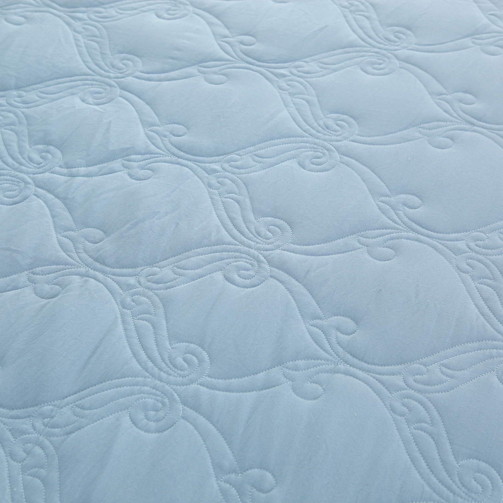 Комплект постельного белья с одеялами Sofi De Marko Тоскана Семейный (7Е-КОМ-В1Т), цвет серо-голубой, размер Семейный/дуэт - фото 2