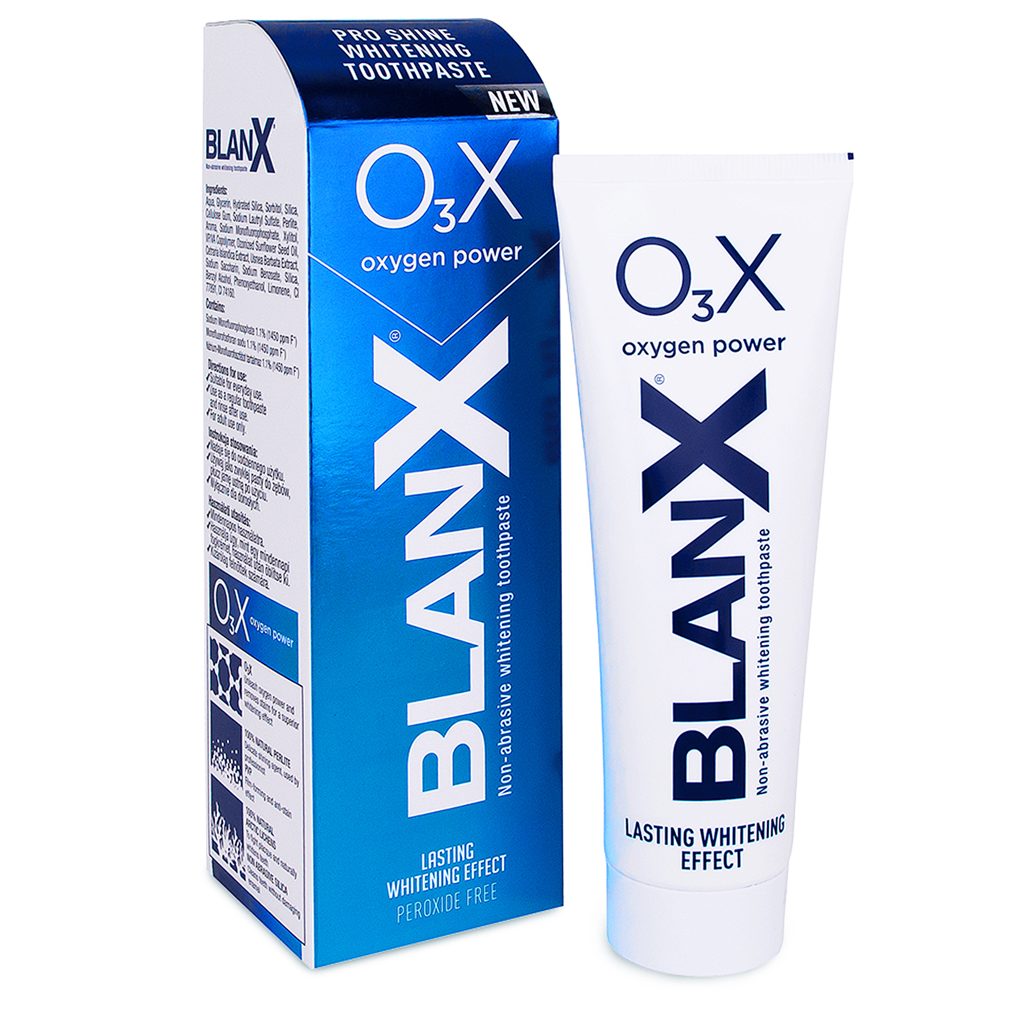 Паста зубная отбеливающая BlanX O₃X