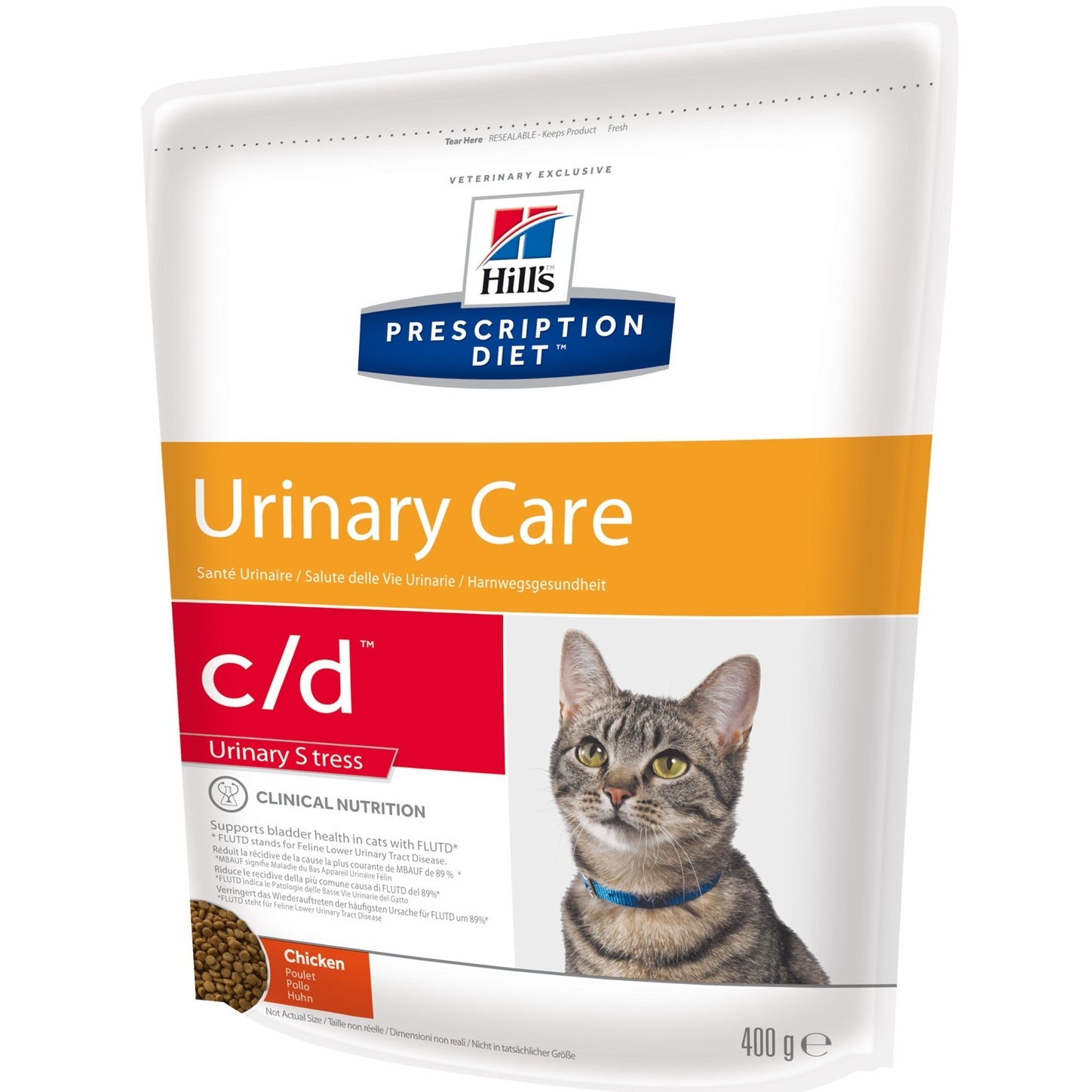 

Корм для кошек Hill's Prescription Diet Feline C/D при цистите, курица 400 г